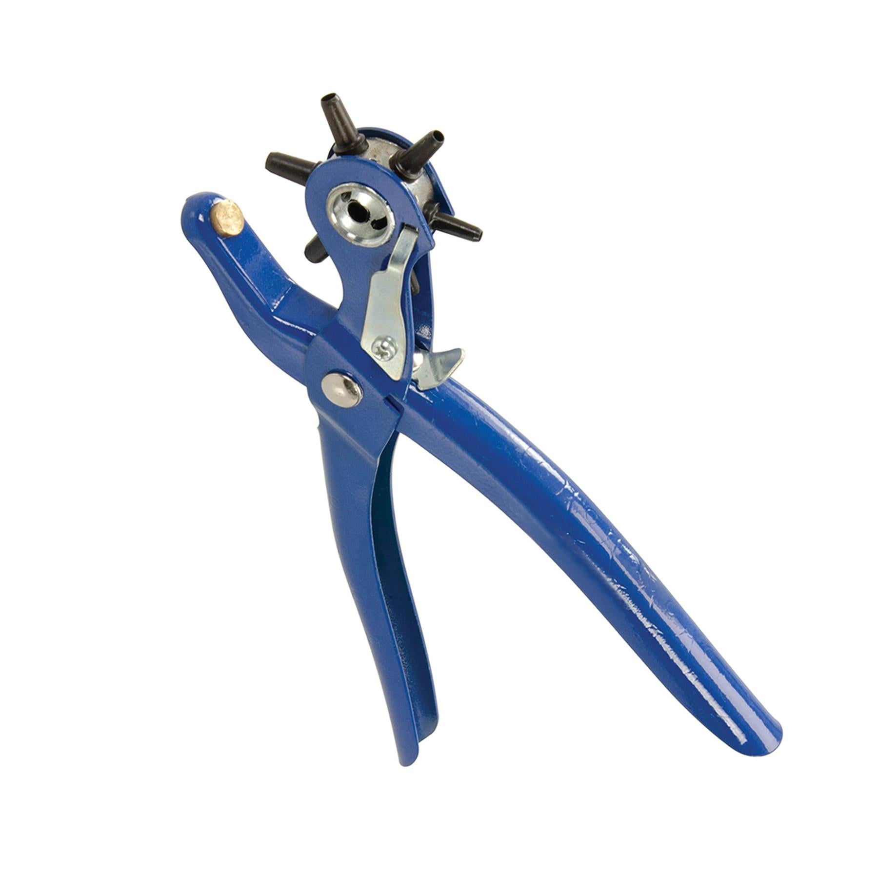 Punch Pliers - 2-5mm Carbon Steel DIY Spring Loaded Handle Pressed-Steel Frame
