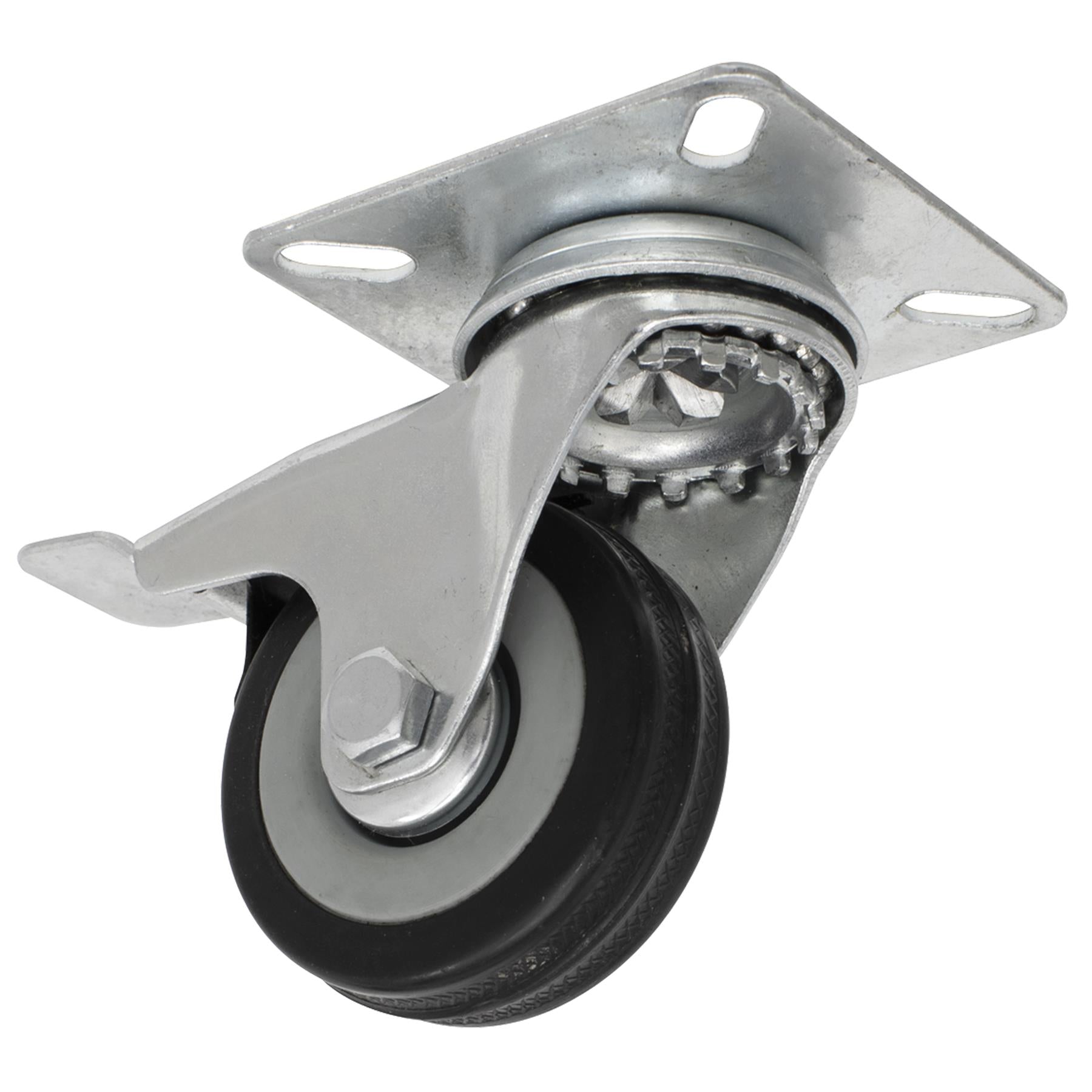 Sealey Castor Wheel Swivel Plate with Brake 50mm