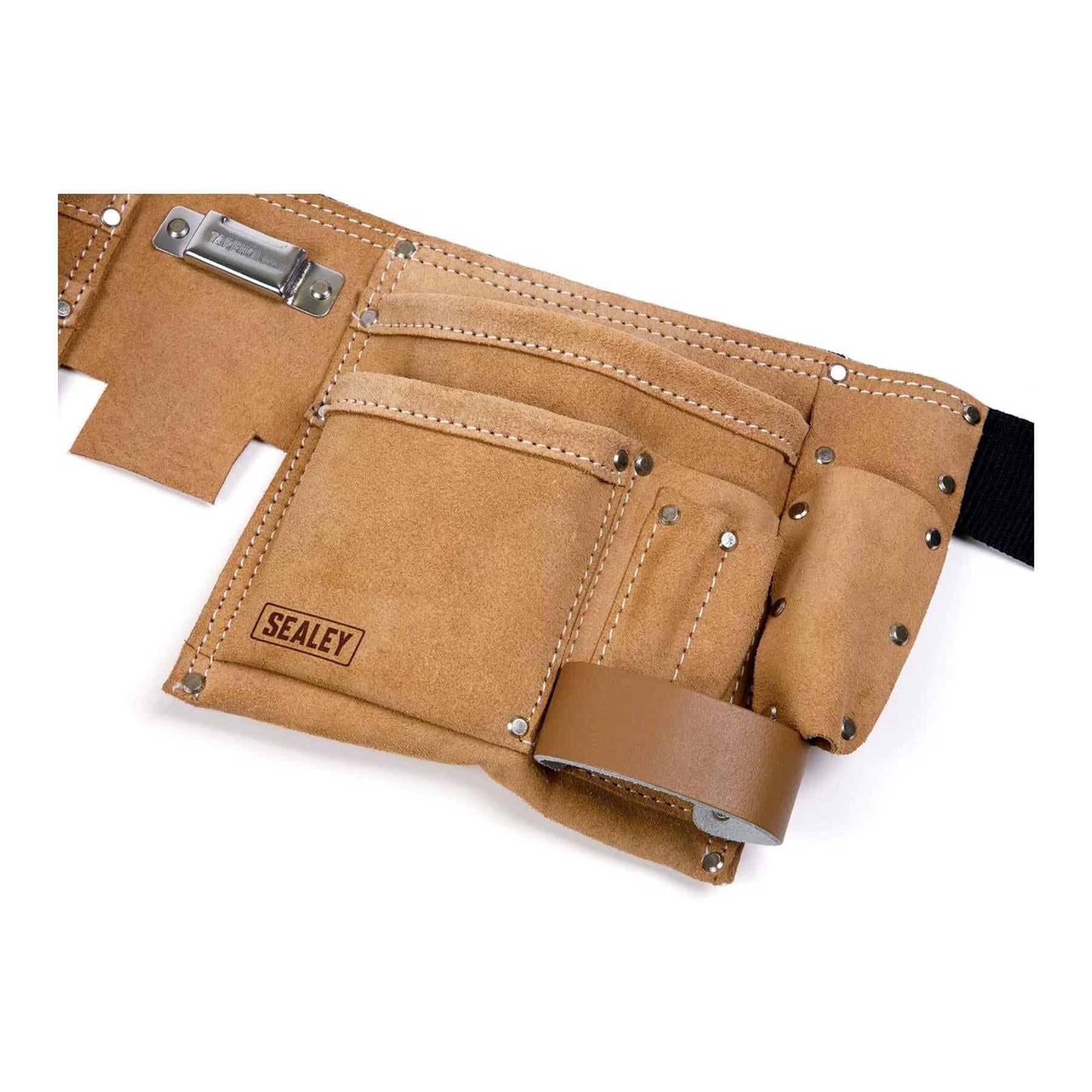 Sealey Double Pouch Leather Tool Belt