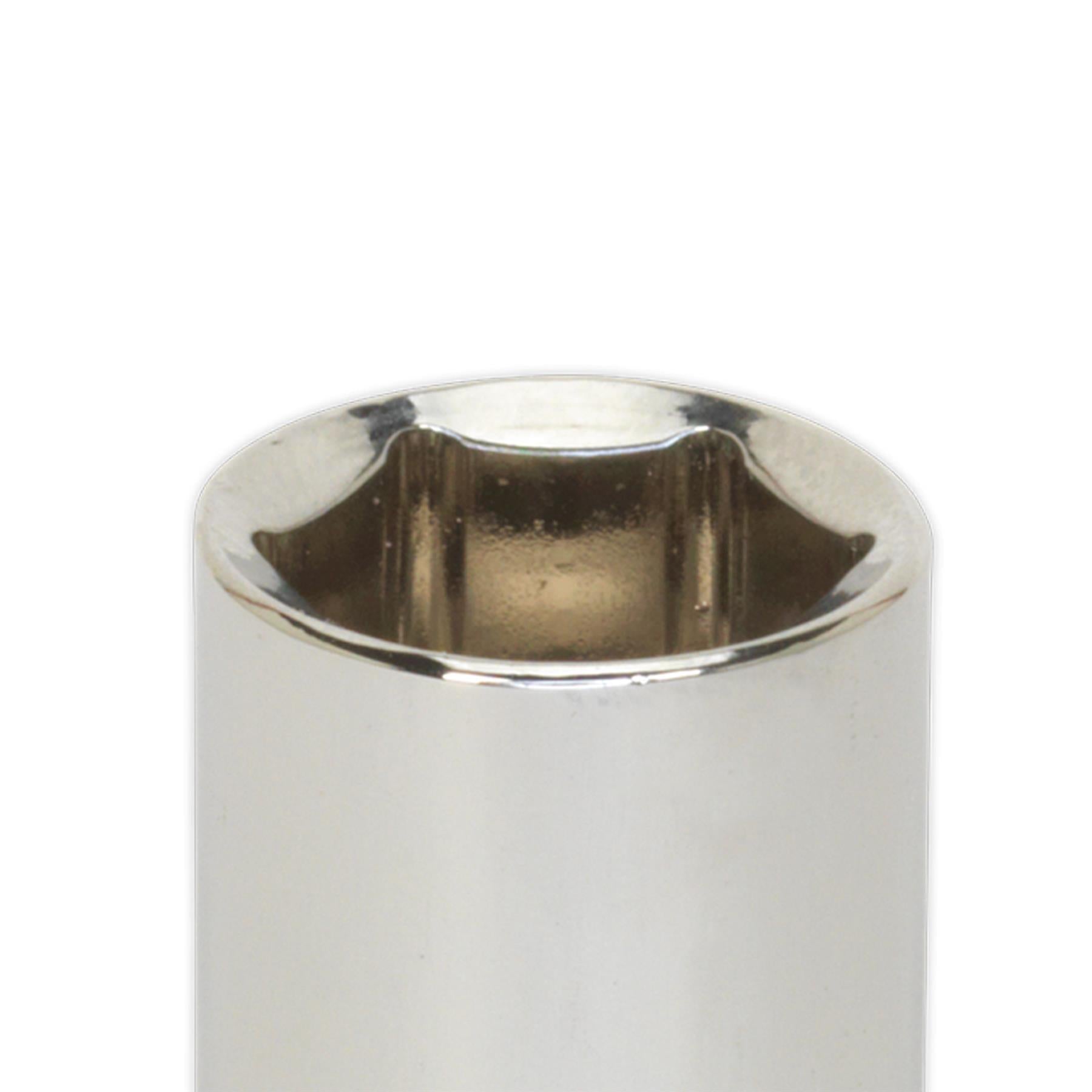 Sealey WallDrive Socket 12mm 3/8"Sq Drive Carbon Steel