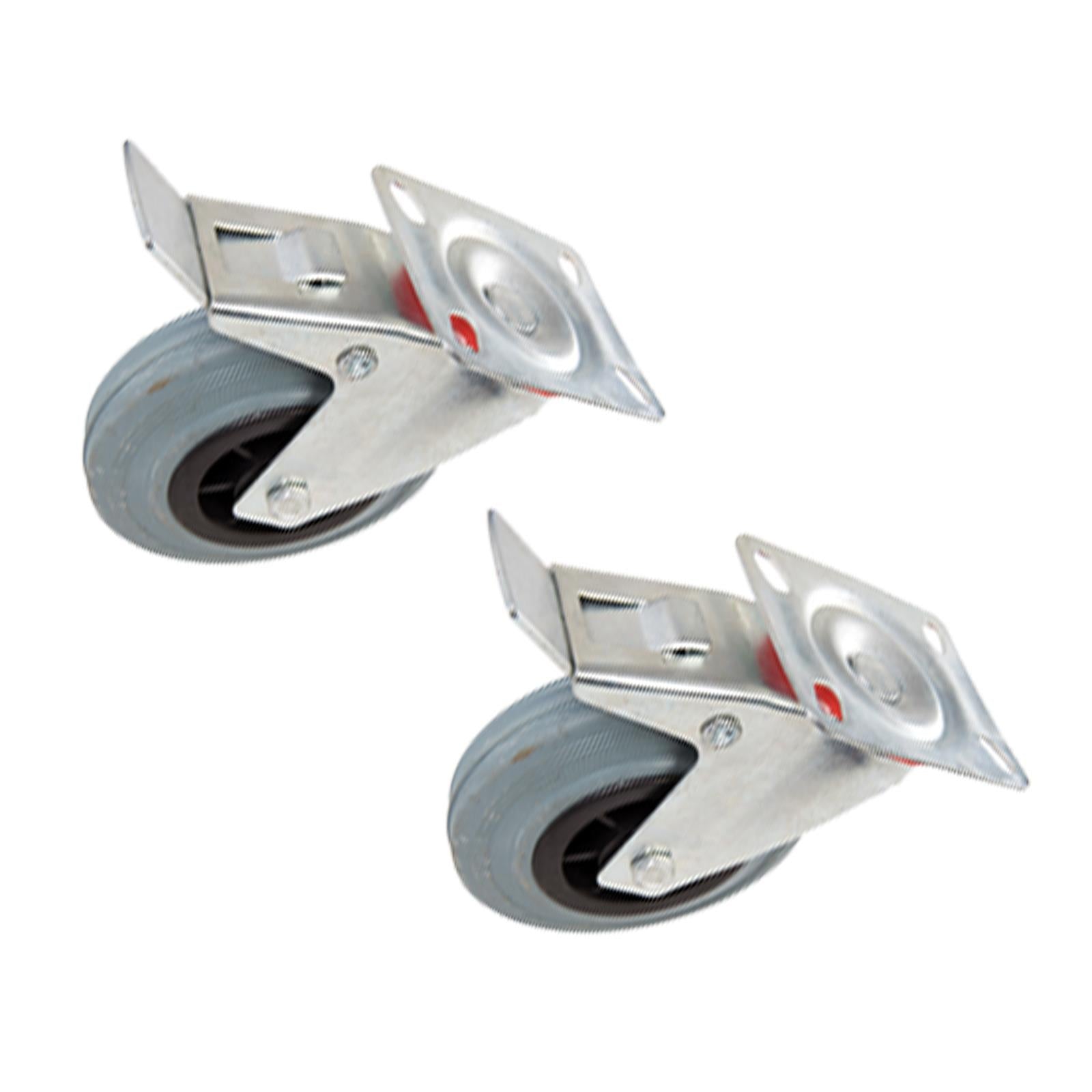 Heavy Duty Swivel Rubber Castor Caster Wheels Cart Wheel 125mm 3 PC