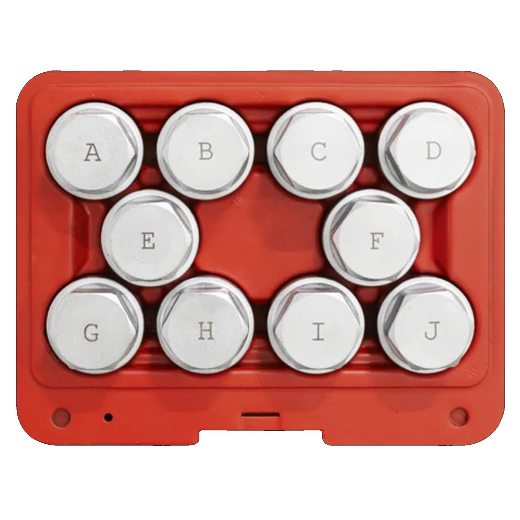 Locking Wheel Nut Key Set 10pc - Land Rover Sealey