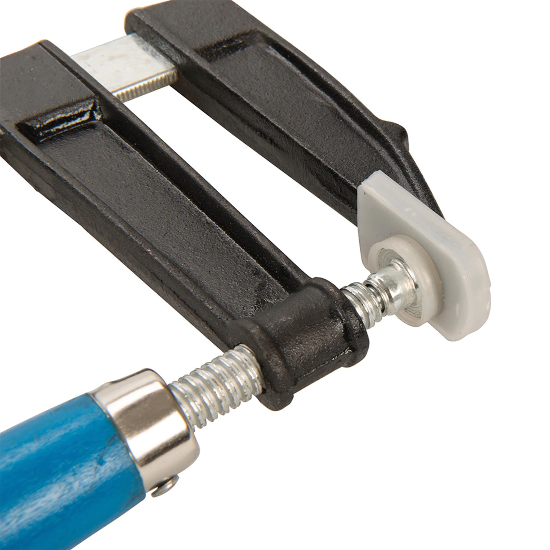 Euro F Clamp 300 X 120mm Vice Hobby Building Woodwork Soft Plastic Covers