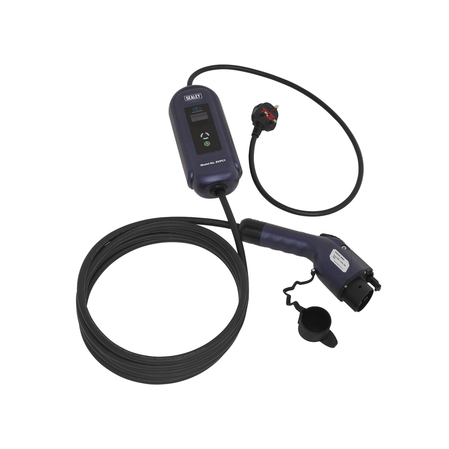 Sealey Portable EV Charger Type 1 to UK 10A 5m Cable