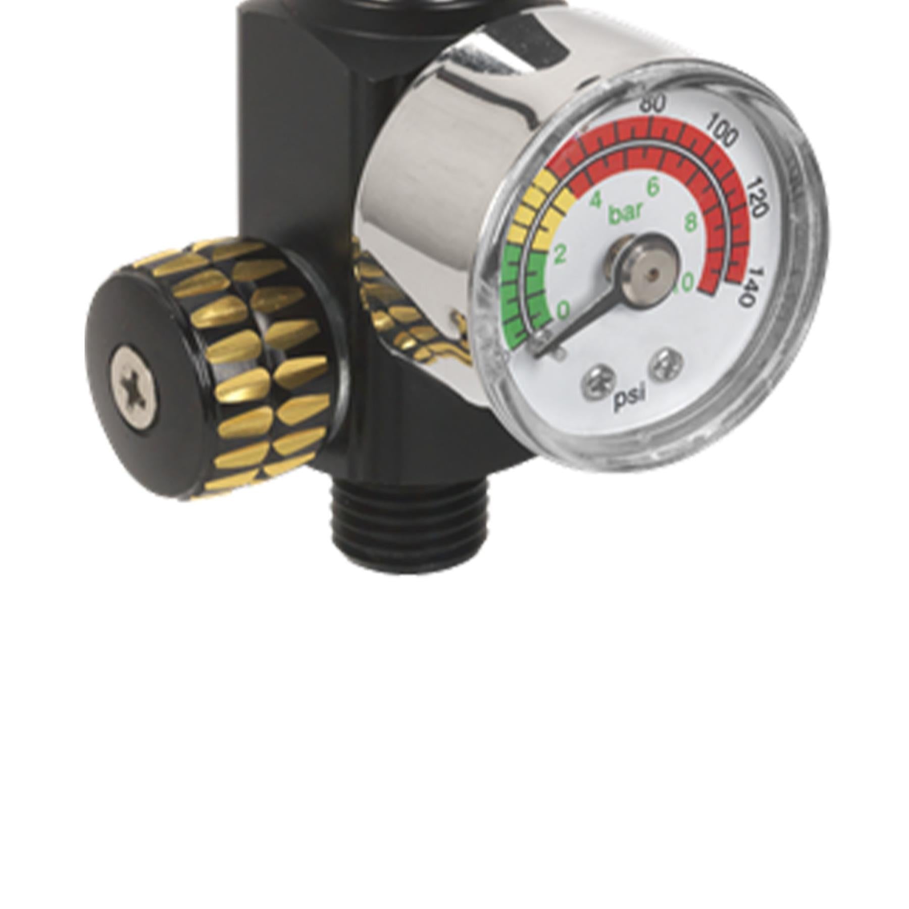 Sealey On-Gun Air Pressure Regulator/Gauge