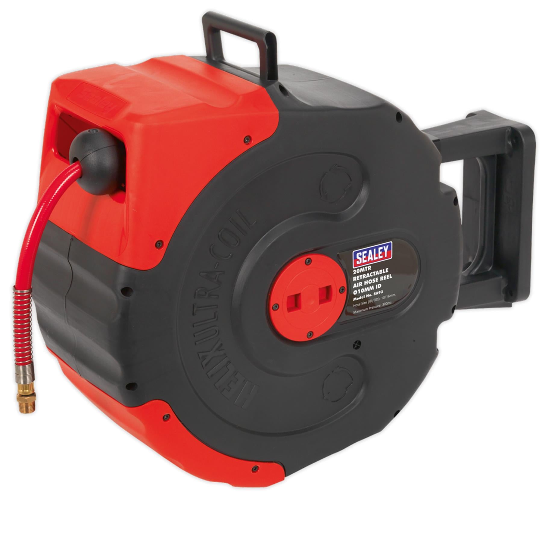 Sealey Retractable Air Hose Reel 20m 10mm ID Garage Workshop DIY