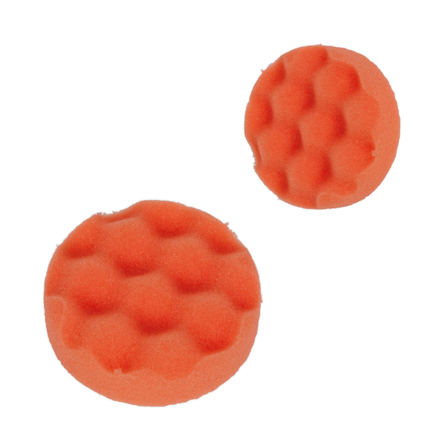 Sealey Buffing & Polishing Foam Head Hook/Loop 80x25mm Orange/Firm