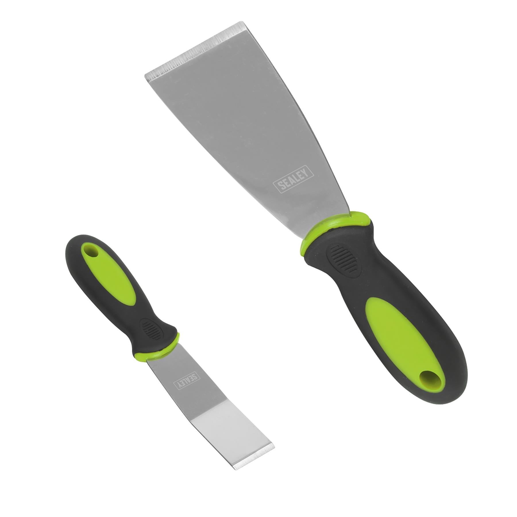 Sealey 3pc Scraper Set Rigid Blade Decorator Filling Wallpaper Paint Putty Knife