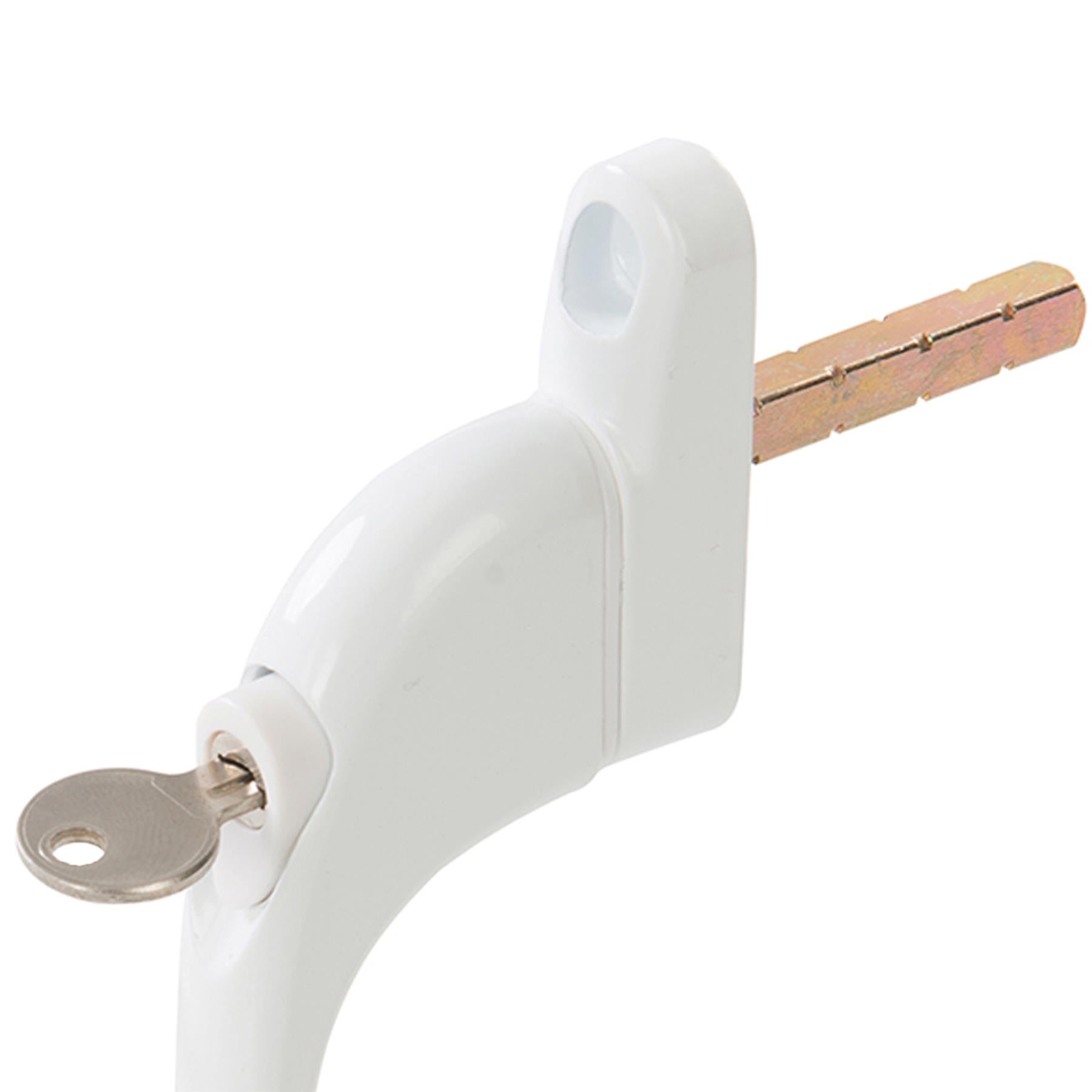 Universal Window Handle Lock White Aluminium Locking Plastic uPVC Window Handle