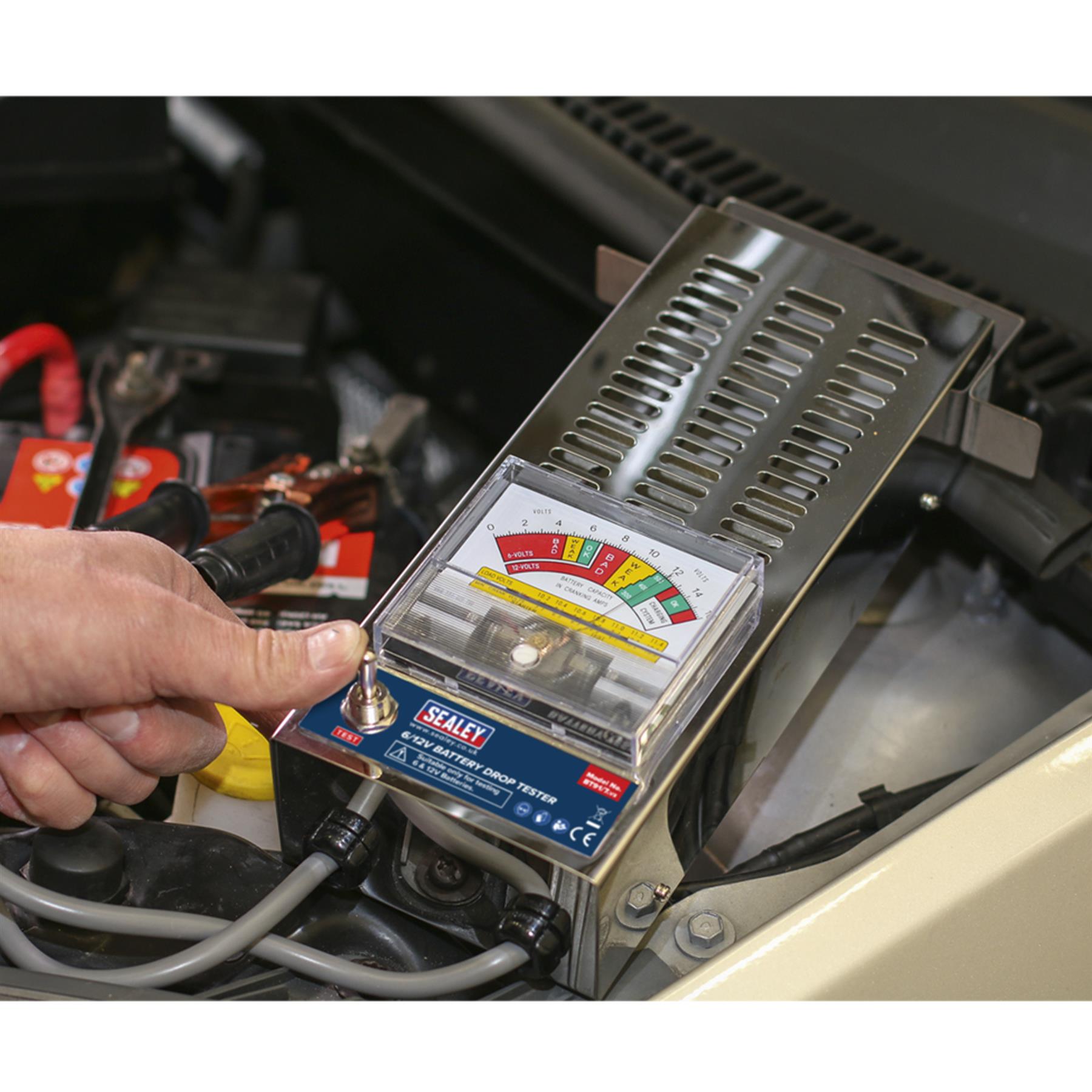 Sealey American-style Battery Drop Tester 6/12V