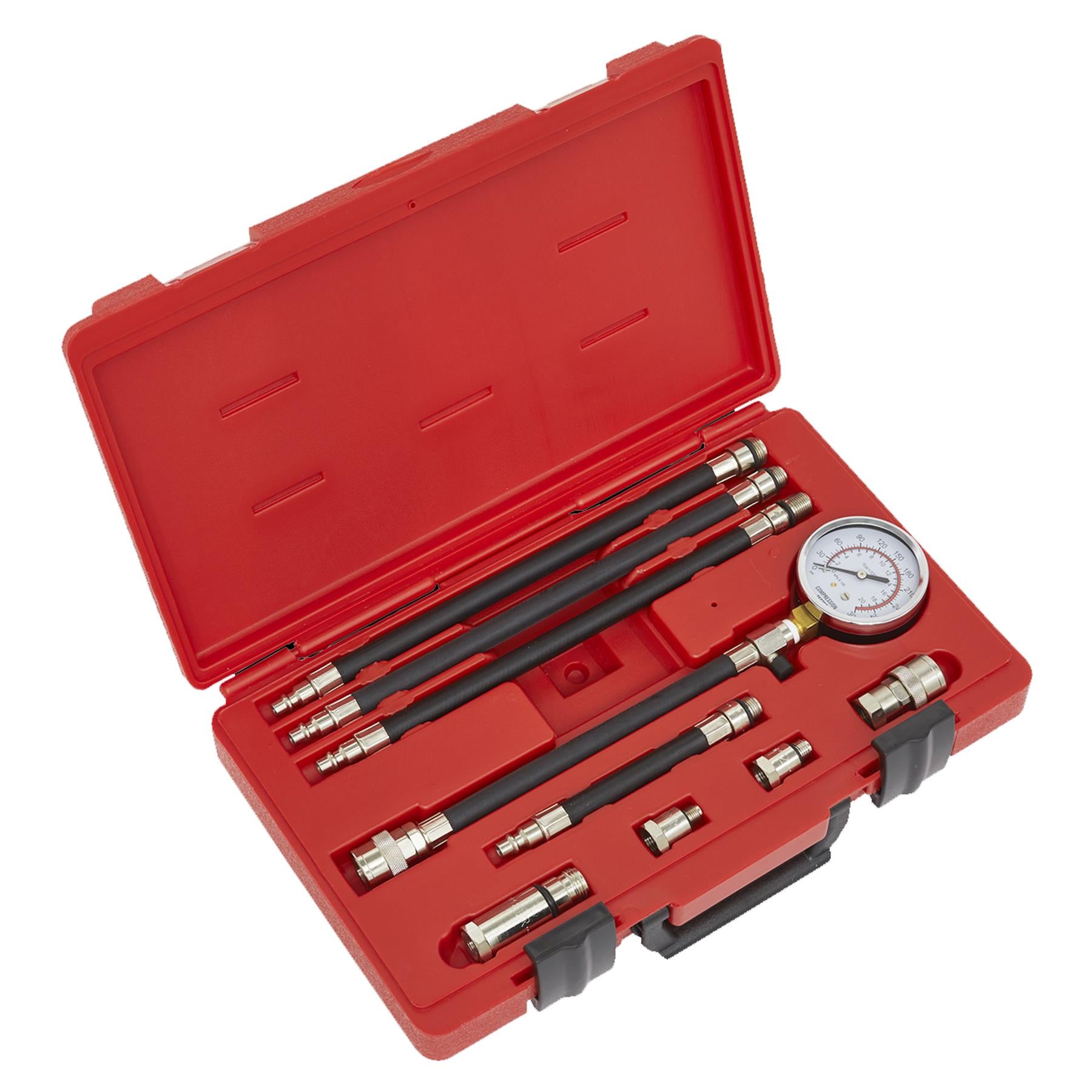 Sealey Petrol Compression Test Kit 10pc For Petrol Cars