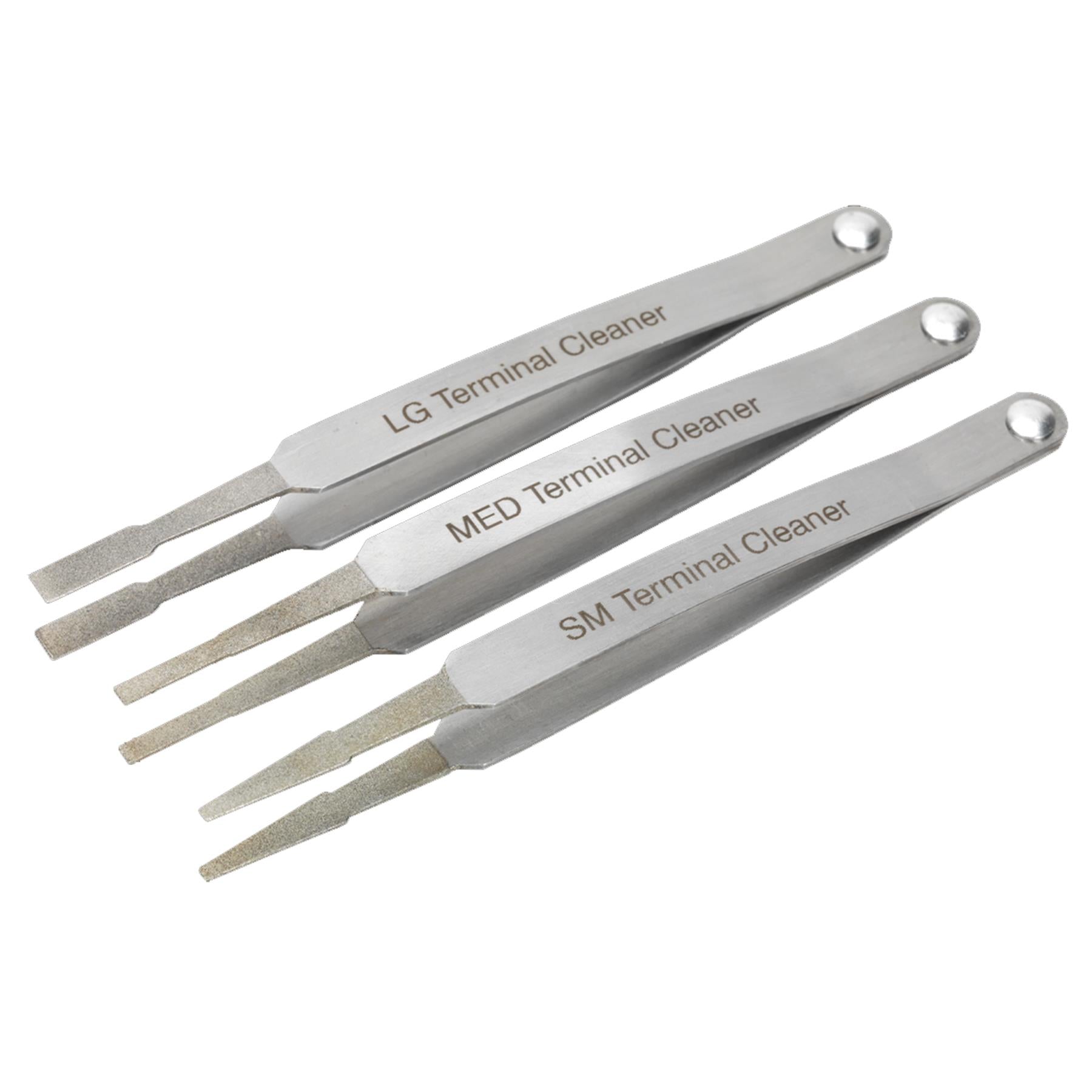 Sealey Terminal Cleaner Set 3pc - Diamond Grip