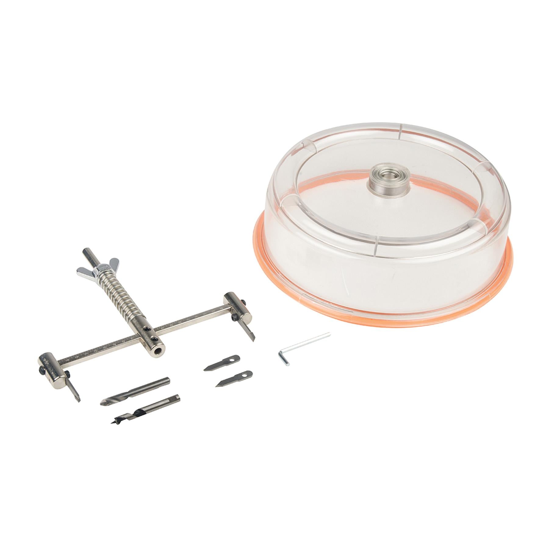 Adjustable Hole Cutter With Cowling 40-200mm Dia Plaster Baord Heavy Duty