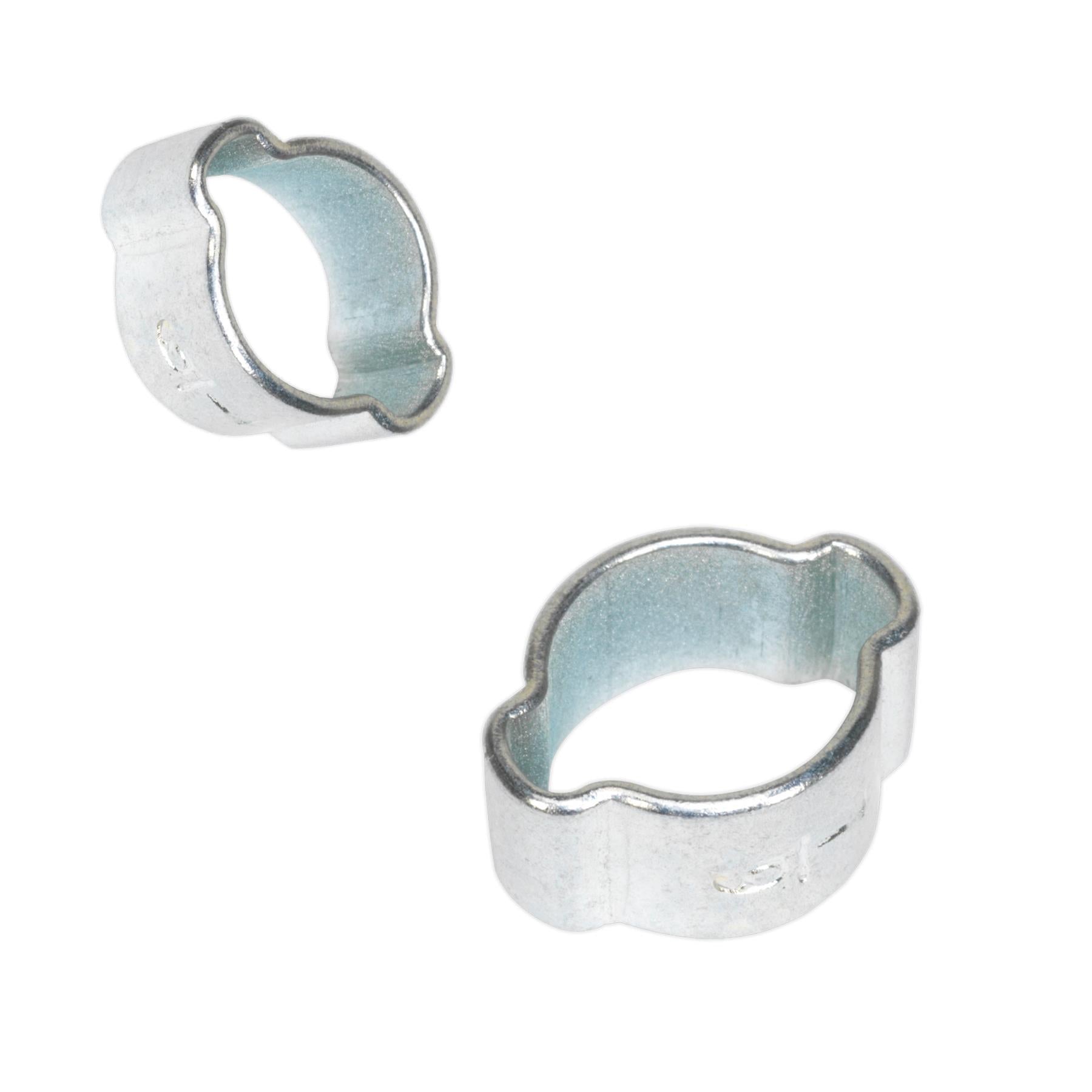Sealey O-Clip Double Ear Ø7-9mm Zinc Plated Pack of 25