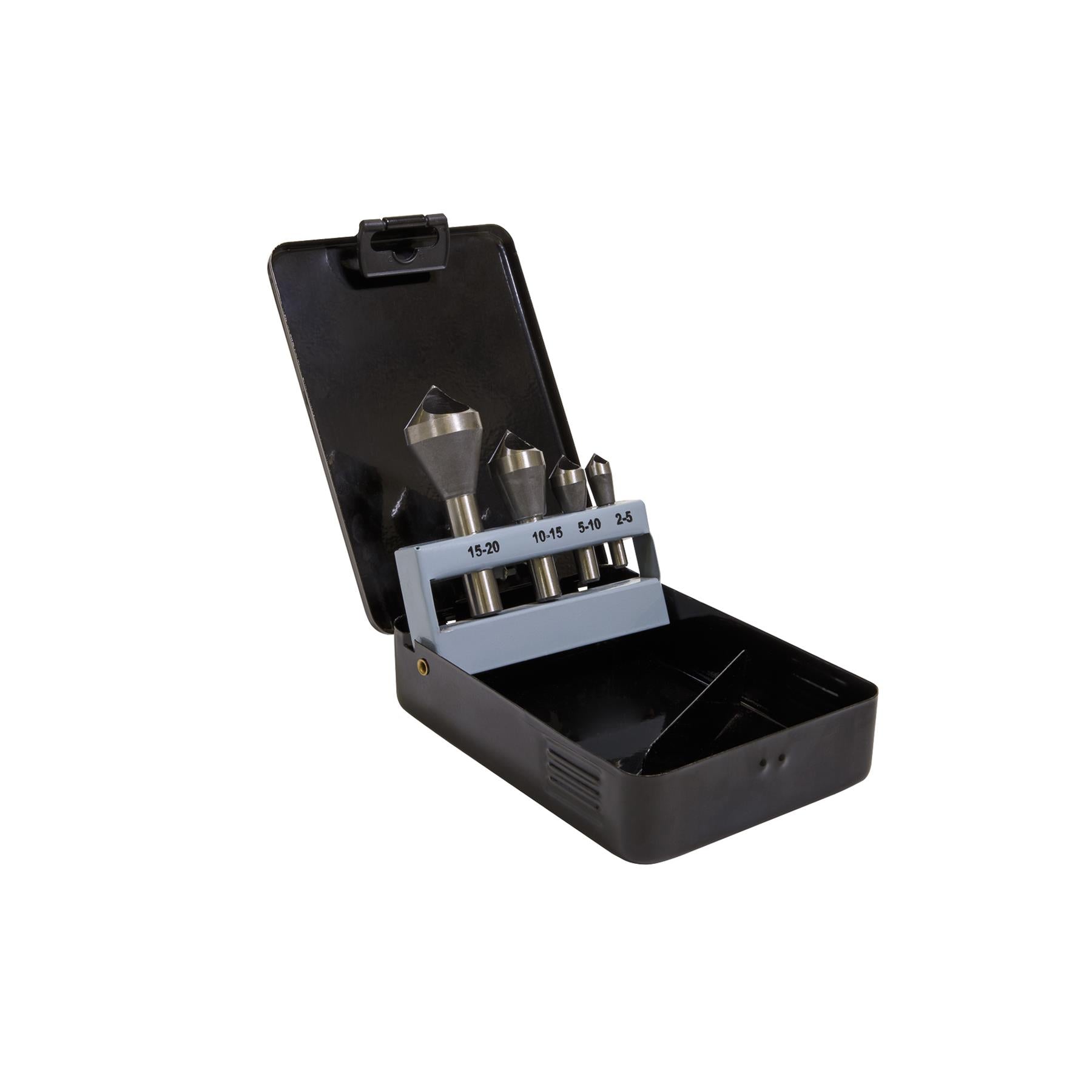 Sealey Slotted Deburring Countersink Drill Bit Set 4pc 90°