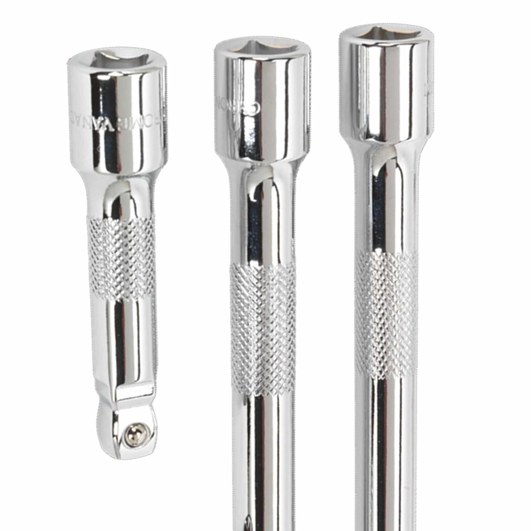 Sealey Wobble/Rigid Extension Bar, Adaptor & UJ Set 6pc 3/8"Sq Dr