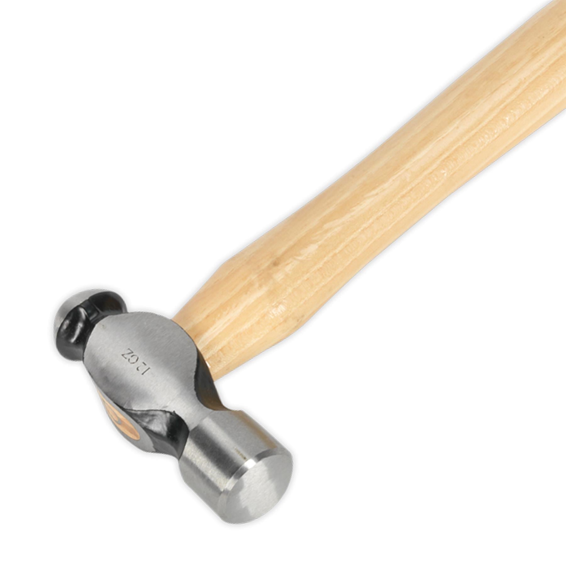 Sealey Ball Pein Hammer 12oz Hickory Shaft