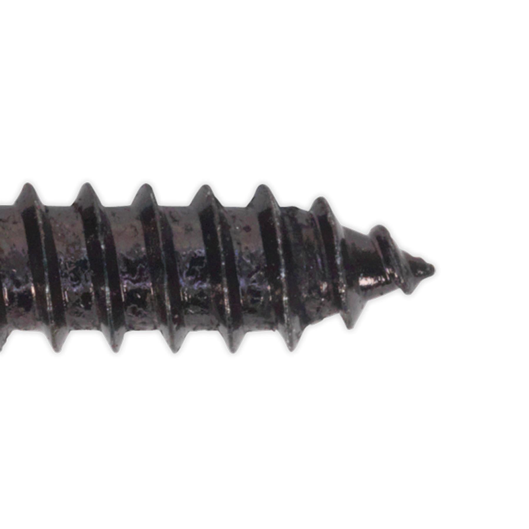 Sealey Self Tapping Screw 4.2 x 16mm Flanged Head Black Pozi Pack o