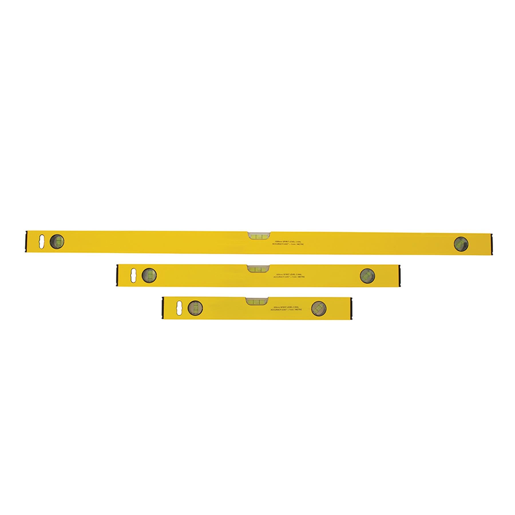 Professional 3pcs Builders Spirit Level Set Aluminium DIY Long Set 400 600 1000mm Tools New