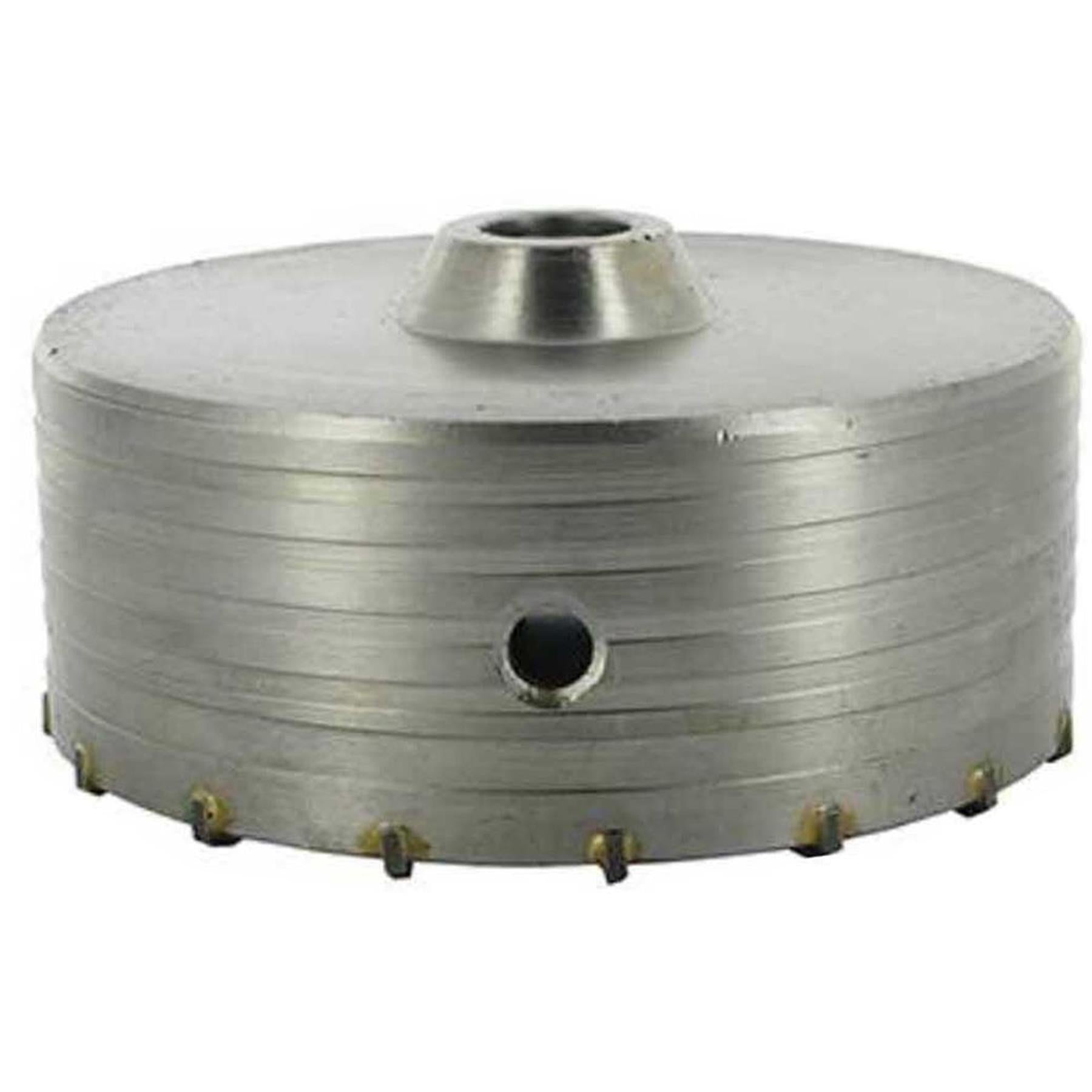 TCT Core Drill Bit 125mm Hole Saw Masonry Stone Brick SDS Plus 200mm Shaft Pilot