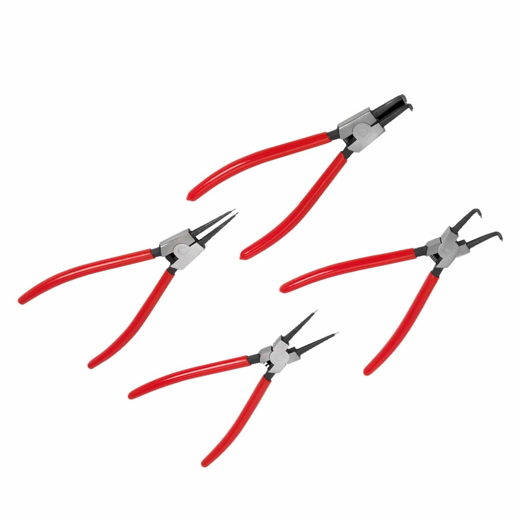 Sealey Internal/External Circlip Pliers Set 4pc 230mm