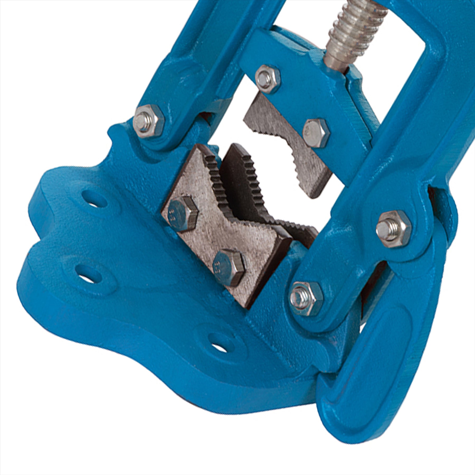Hinged Pipe Vice 12 - 60mm Cast Steel Frame And Base Steel Jaws And Tommy Bar
