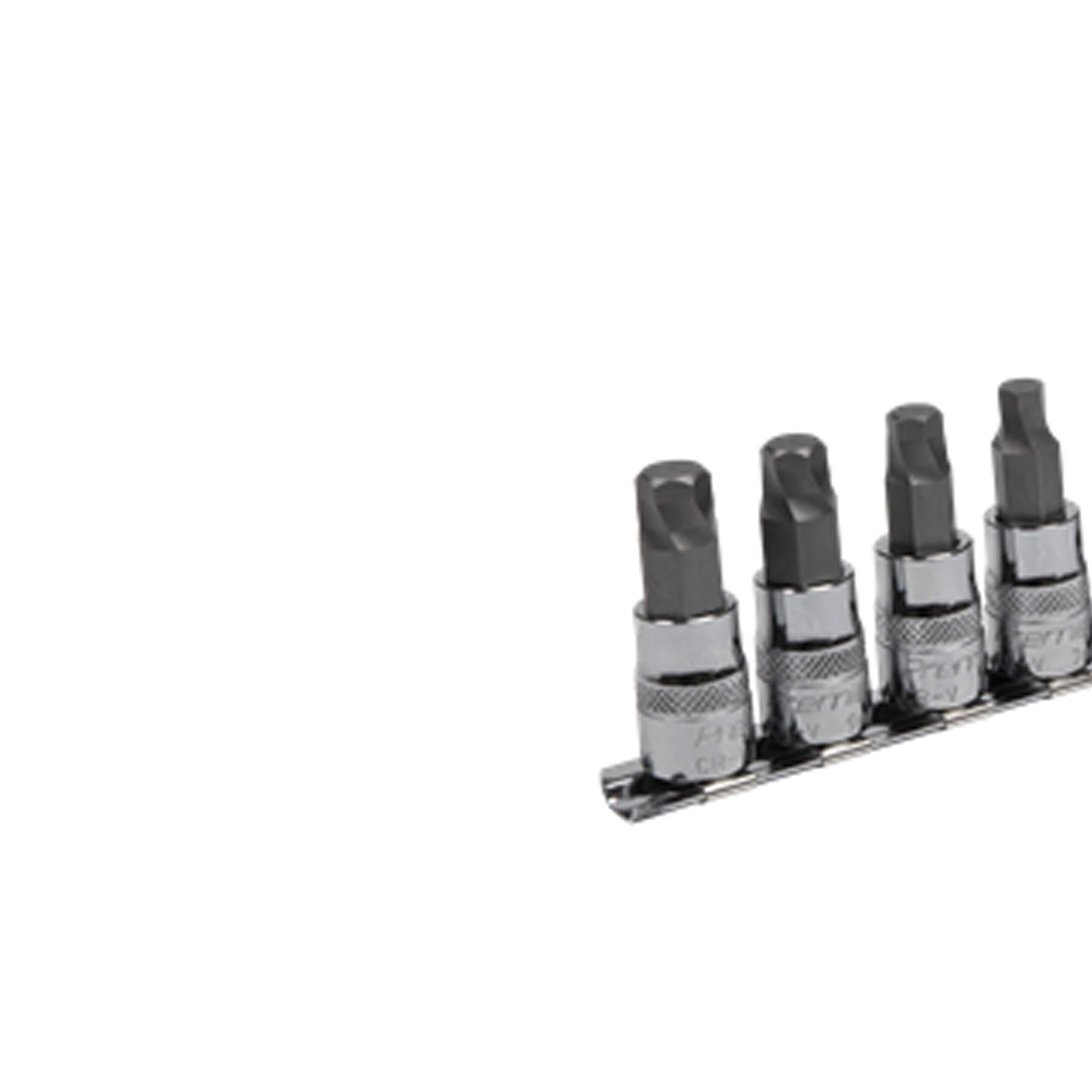 Sealey Hex Socket Bit Set Lock-On 8pc 3/8"Sq Drive Metric