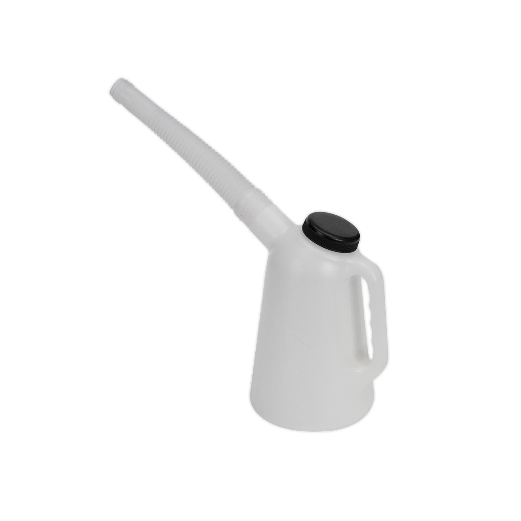 Sealey Oil Container with Lid & Flexi-Spout 1L