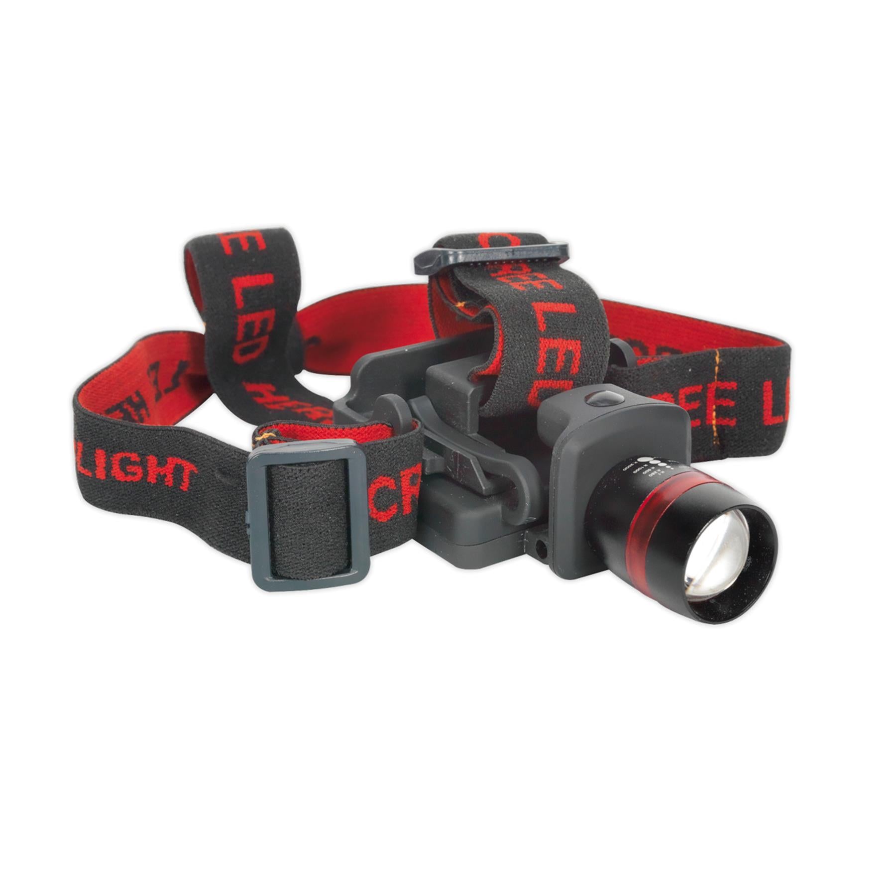 Sealey Head & Hat Torch 3W CREE XPE LED 3 x AAA Cell