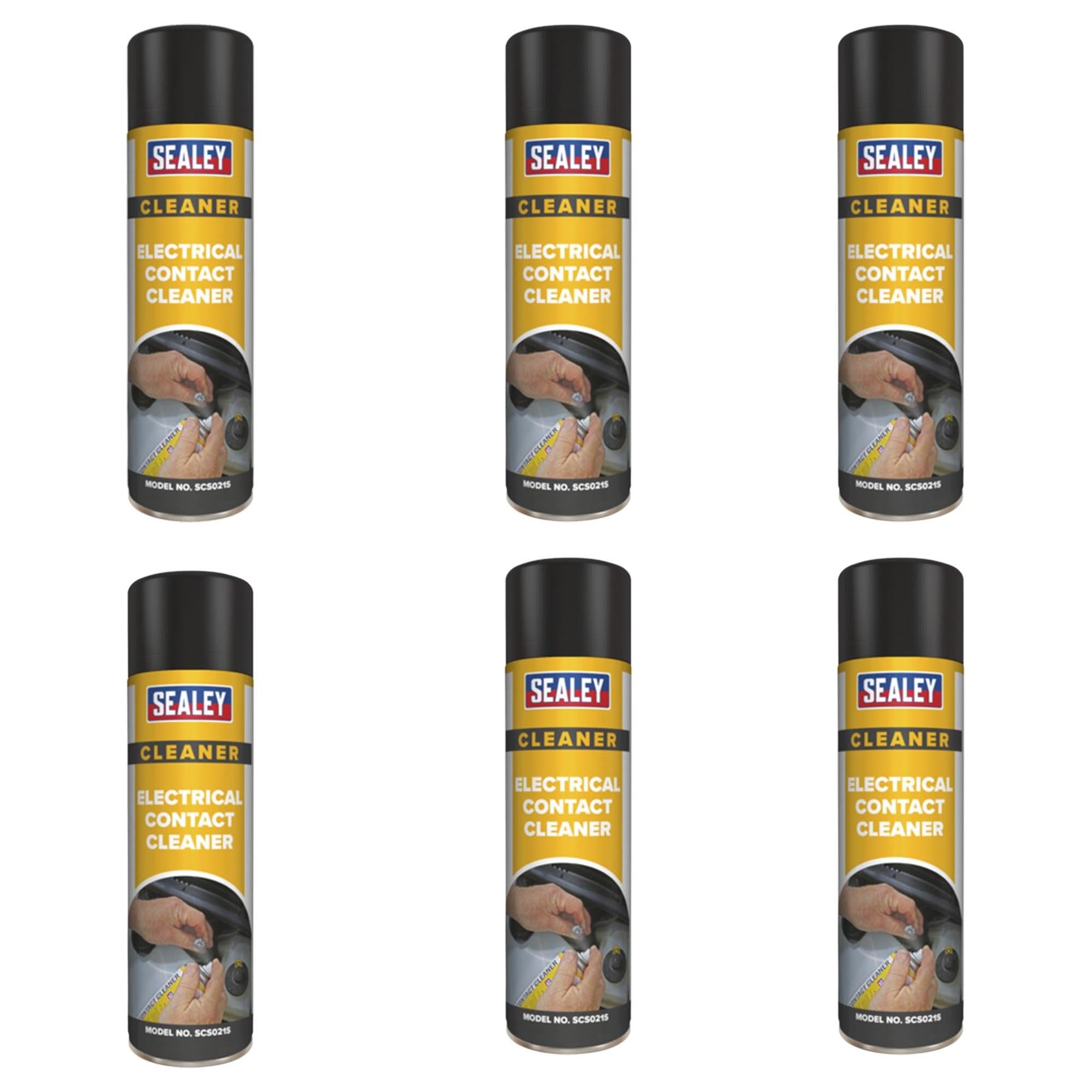 Sealey Electrical Contact Cleaner 500ml Pack of 6