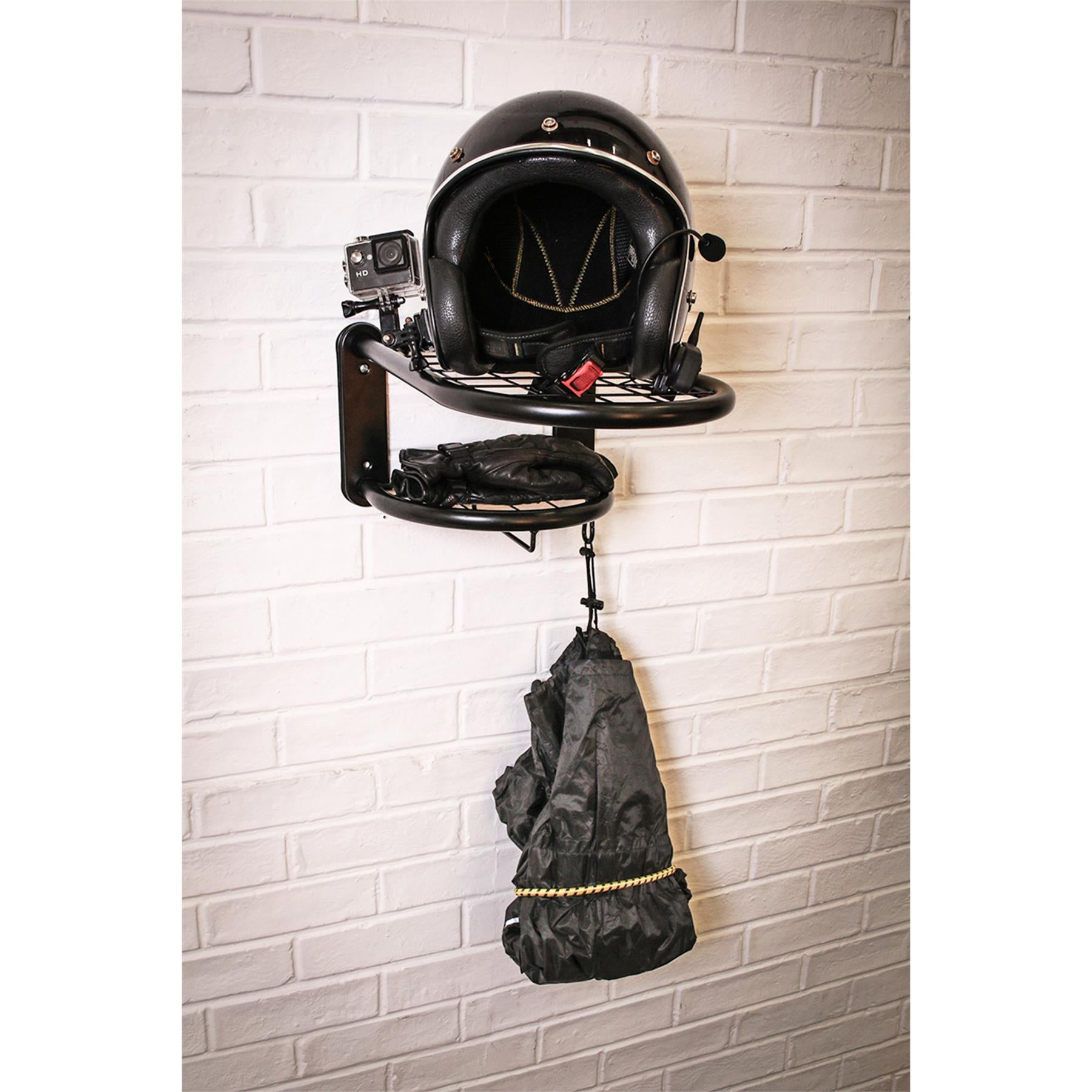 Sealey Motorcycle Helmet & Gear Tidy Mounted Shelf Rack Storage