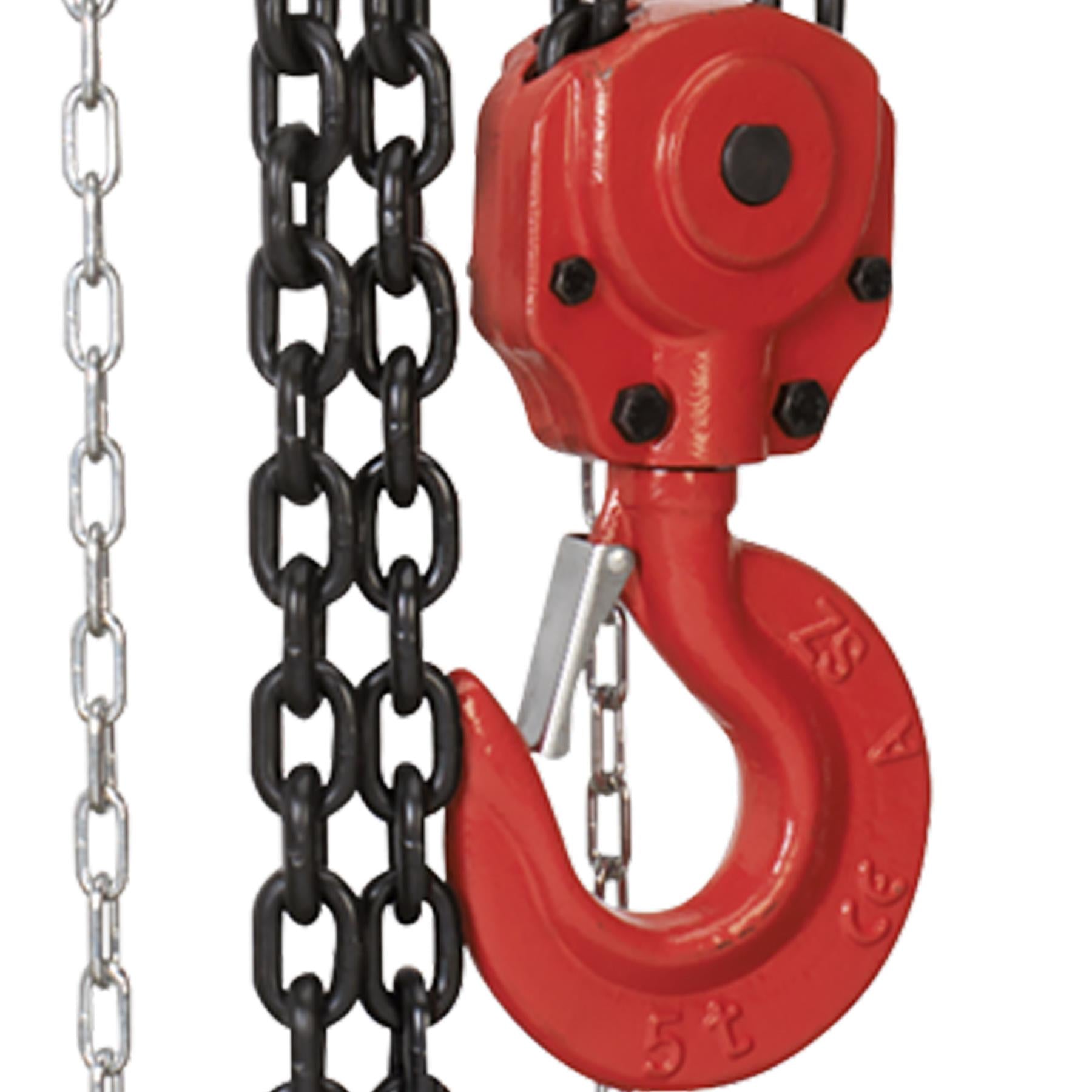 Sealey Chain Block 5tonne 3m Mechanical Load Brake for extra safety