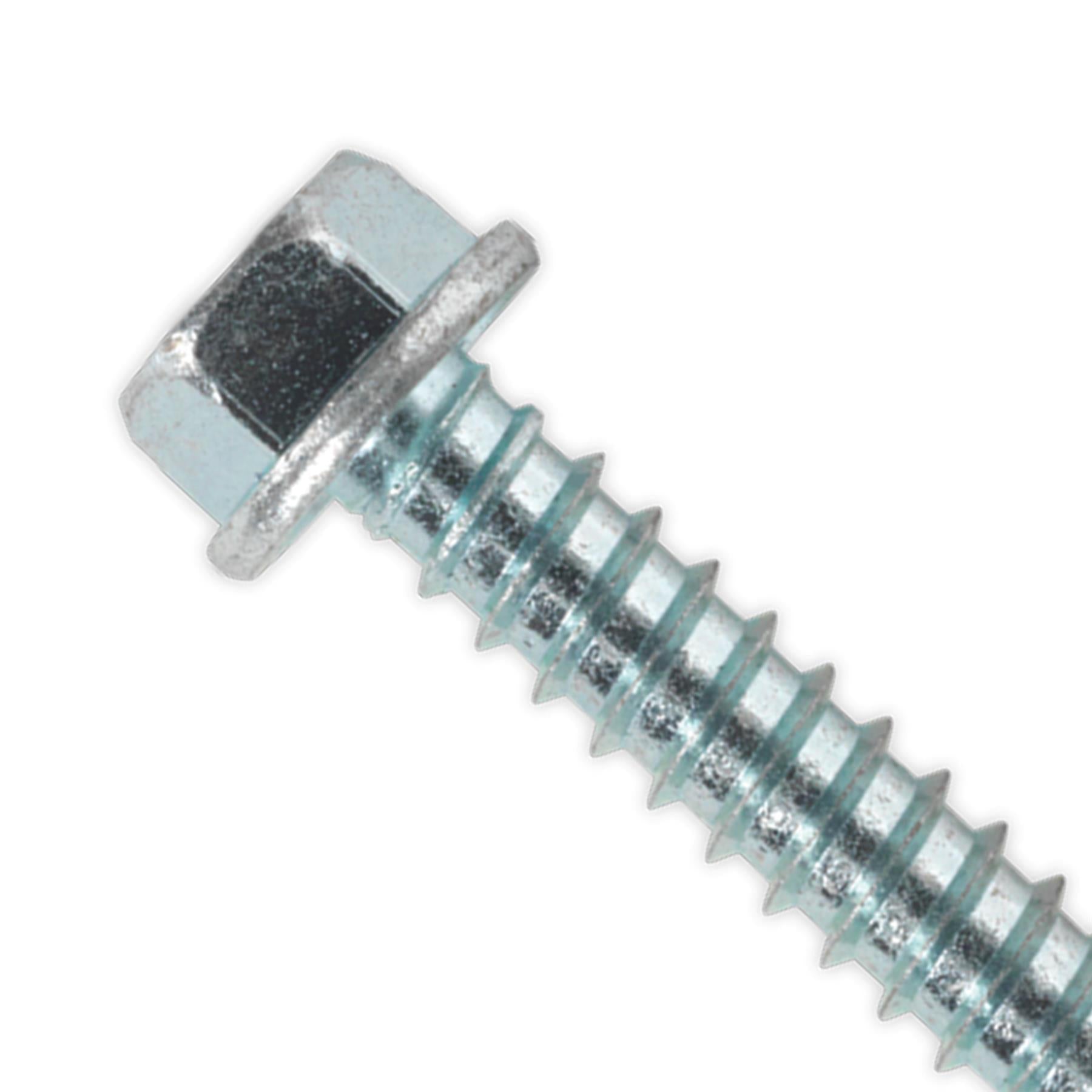 Sealey Self Drilling Screw 5.5 x 50mm Hex Head Zinc Pack of 100