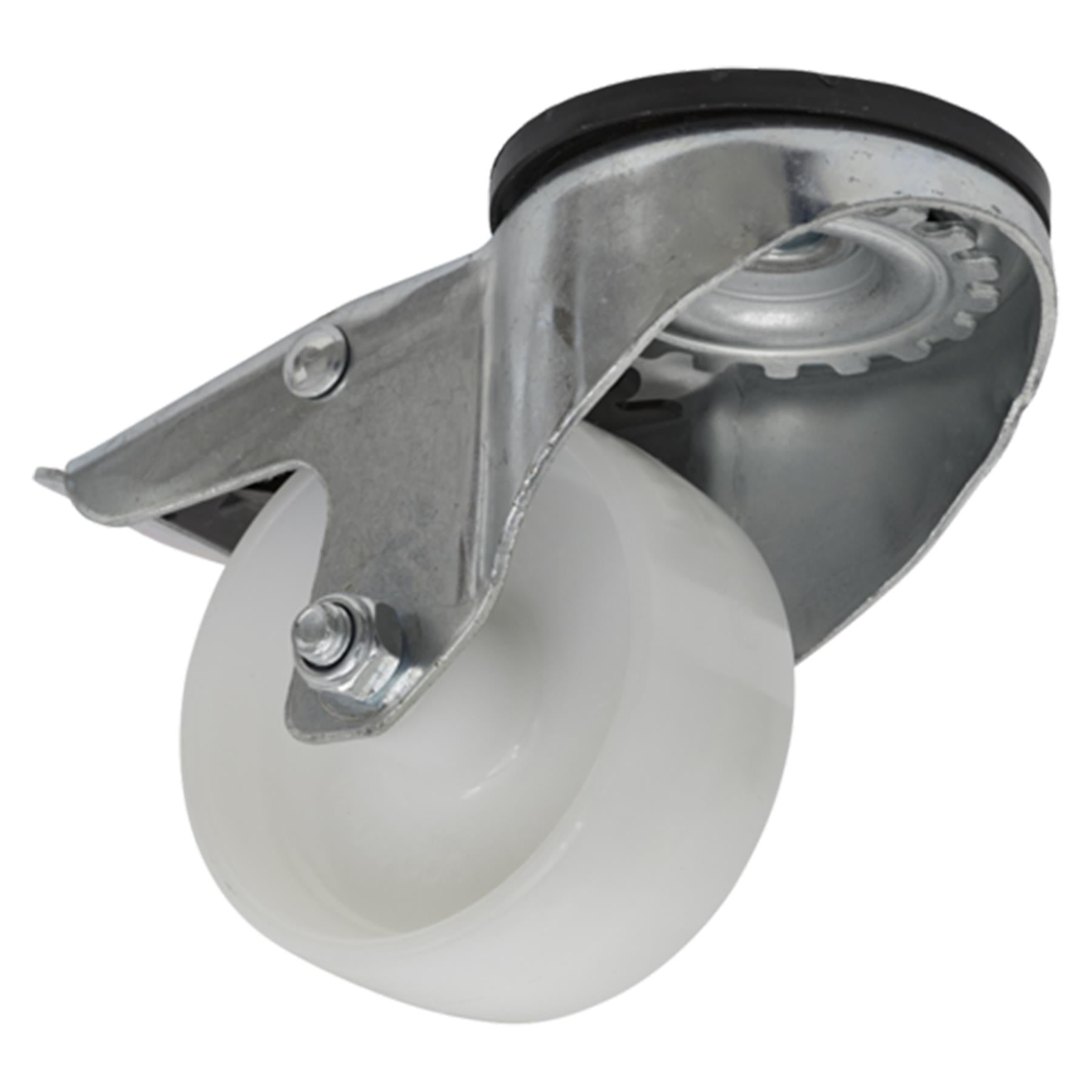 Sealey Castor Wheel Bolt Hole Swivel with Total Lock 80mm