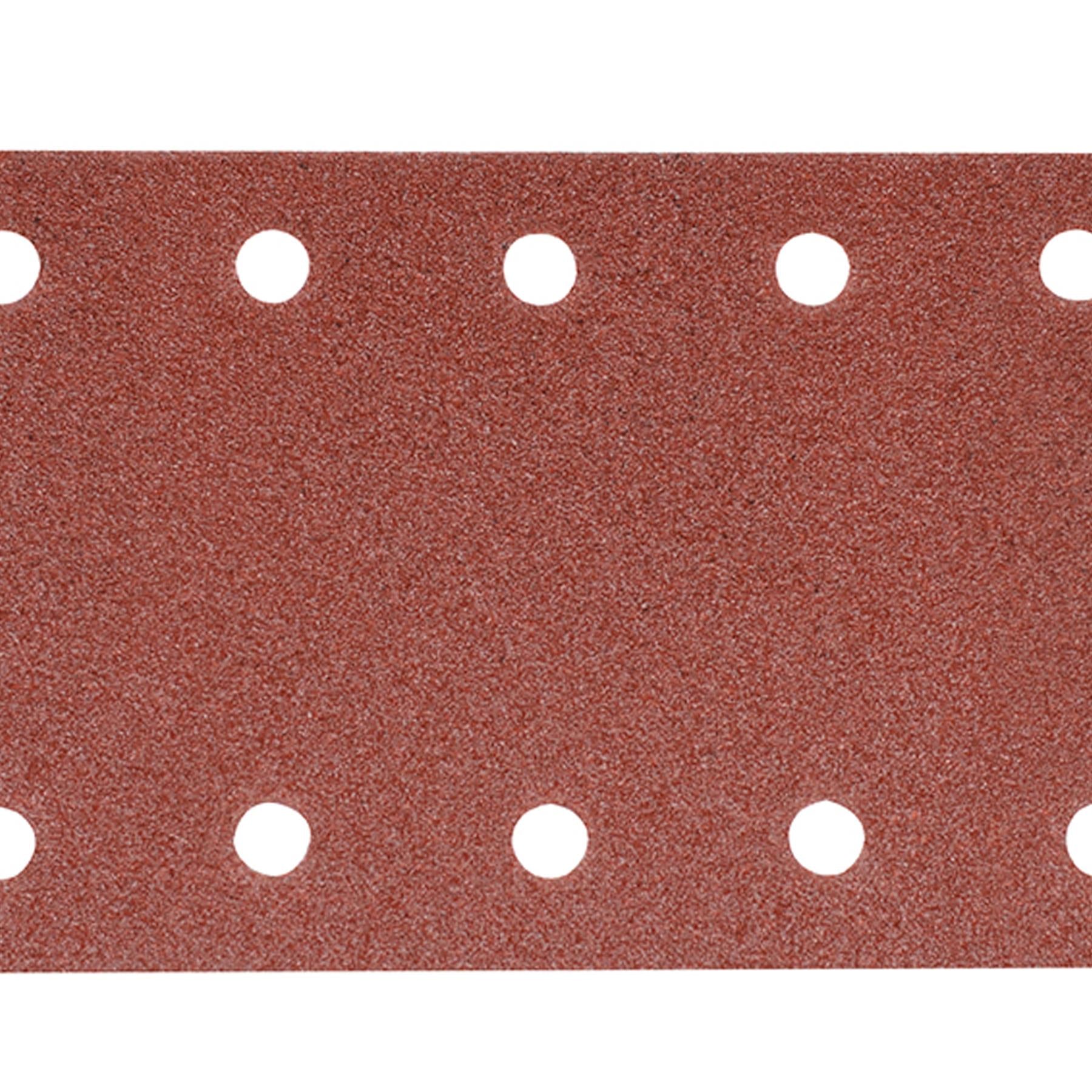 1/2 Punched Sanding Sheets 10Pk Grit 80 Hook & Loop Aluminium Oxide Construction
