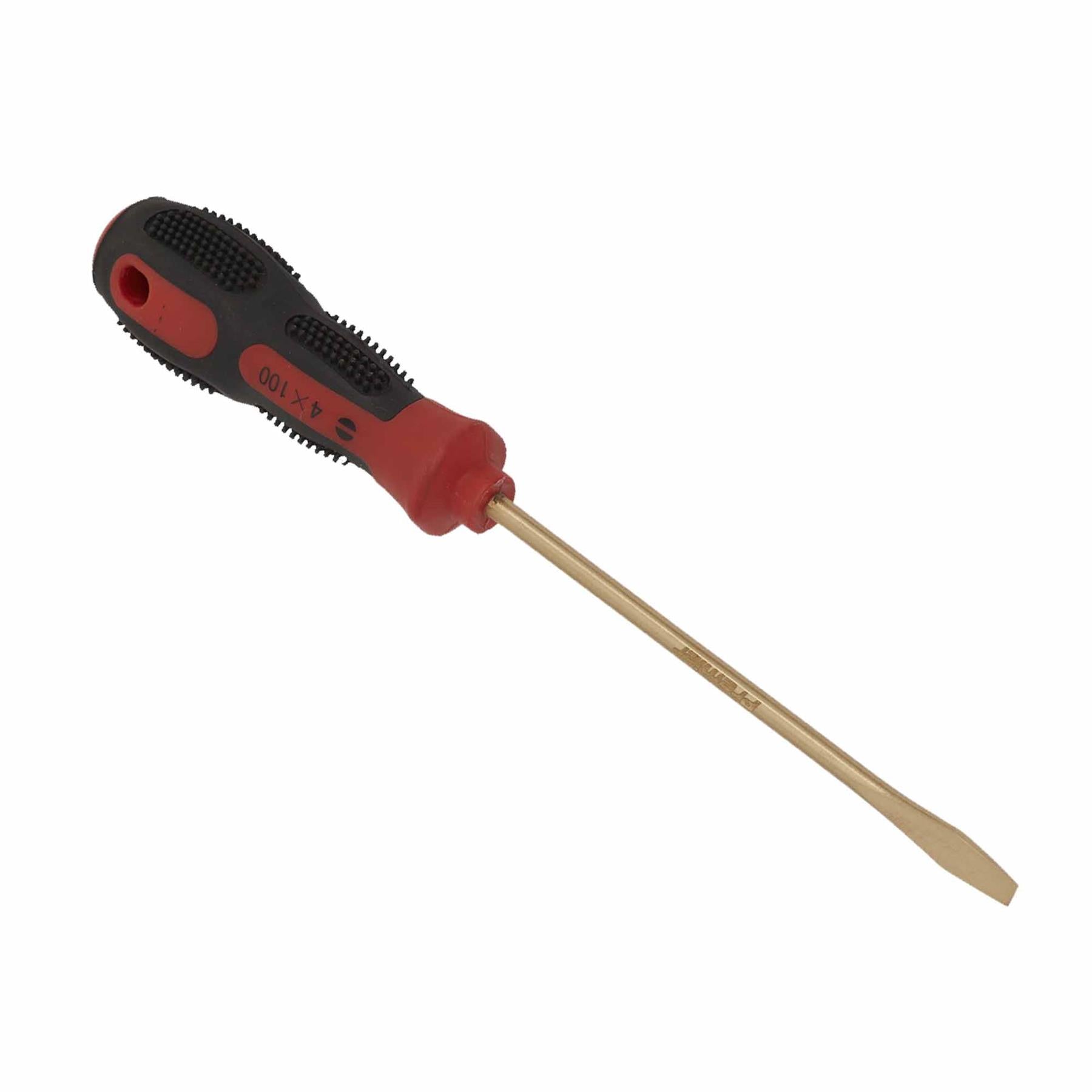 Screwdriver Slotted 4 x 100mm - Non-Sparking. NS093 Sealey