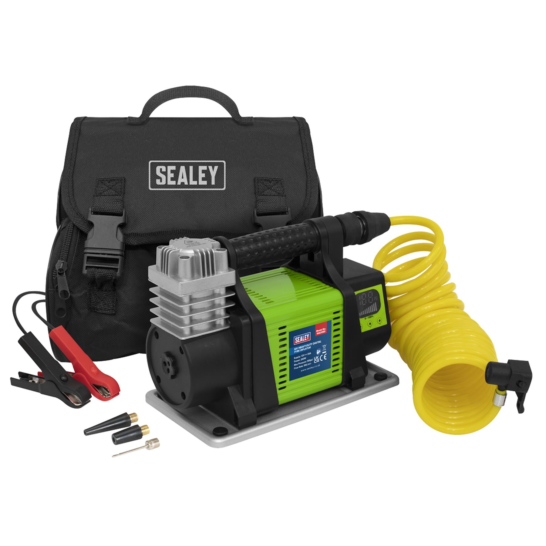 Sealey Digital Tyre Inflator 12V Heavy-Duty