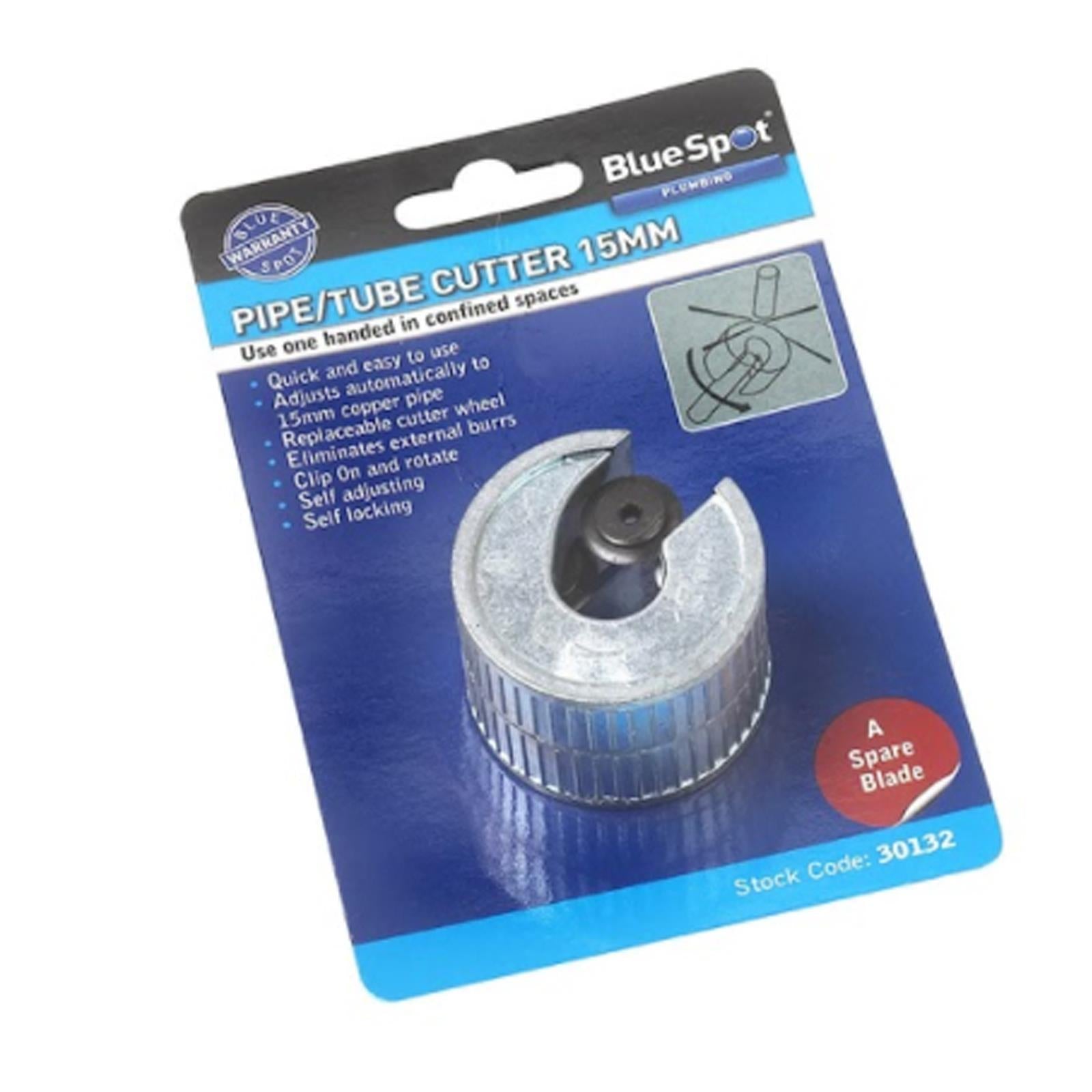 BlueSpot Rotary 15mm Copper Pipe Tube Cutter Self-Locking Spare Blade Slicer Wheel
