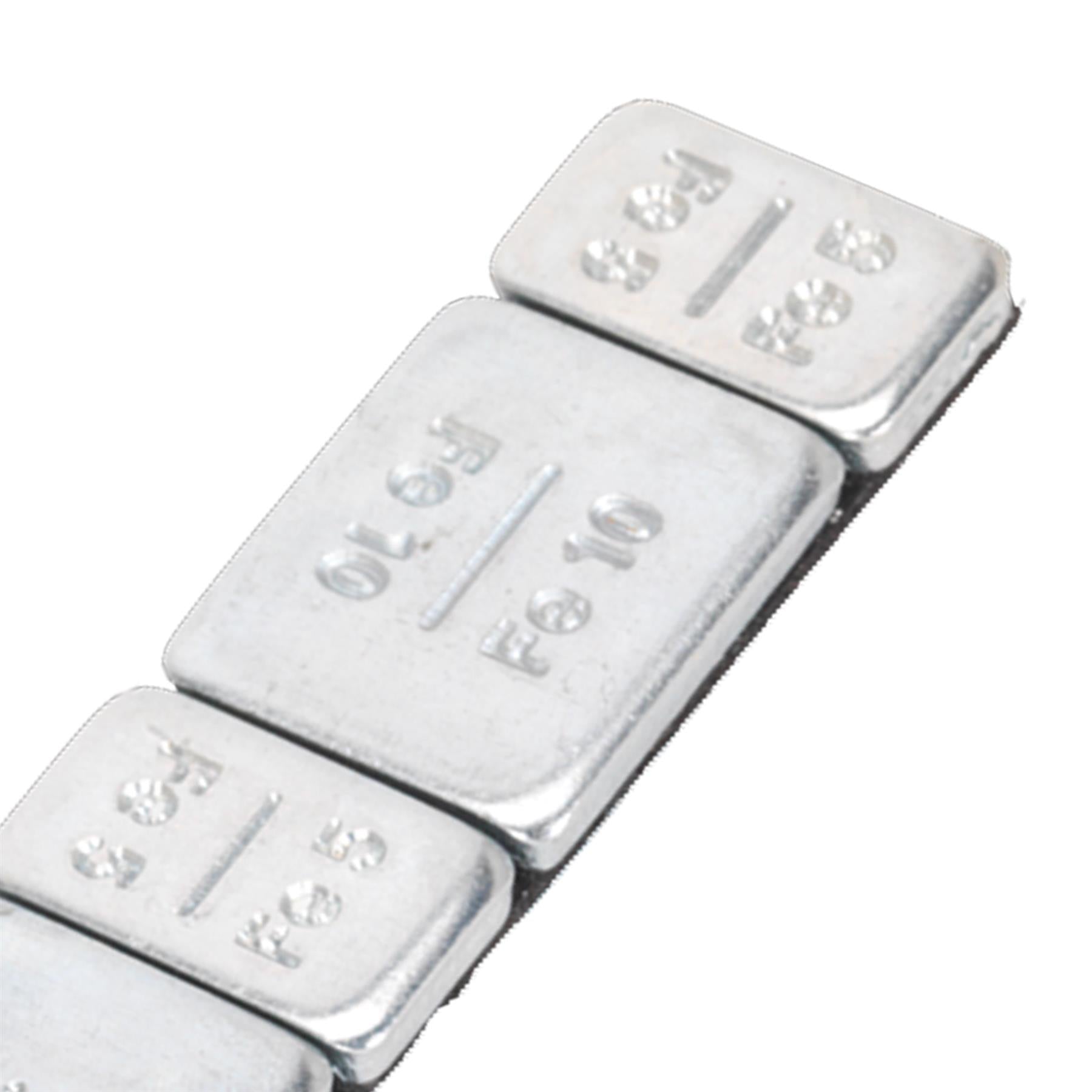 Wheel Weight 5 & 10g Adhesive Zinc Plated Steel Pk of 100x8 Sealey