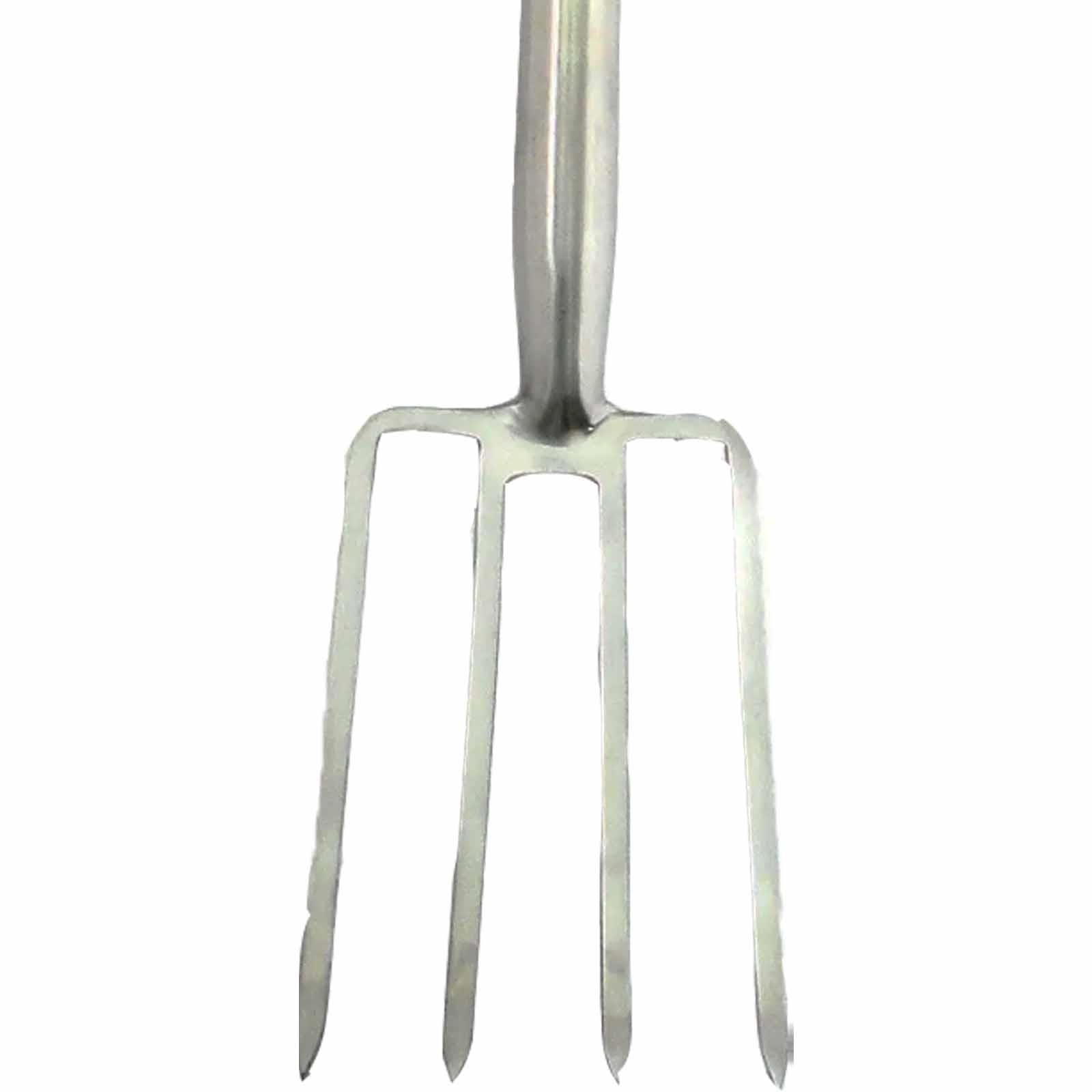 Stainless Steel Ergonomic Soft Grip Handle And Hardwood Shaft Border Fork