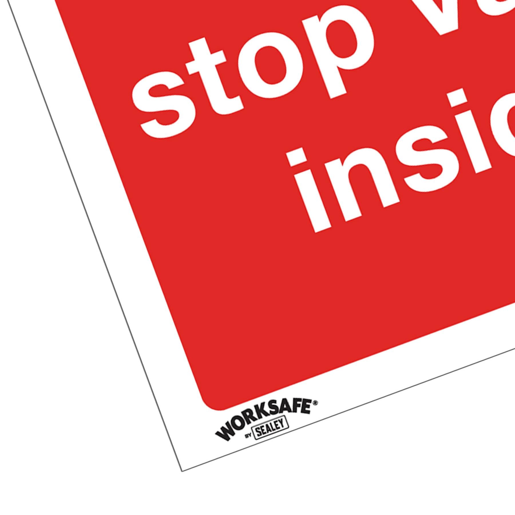 Safe Conditions Safety Sign - Sprinkler Stop Valve - Self-Adhesive Vinyl