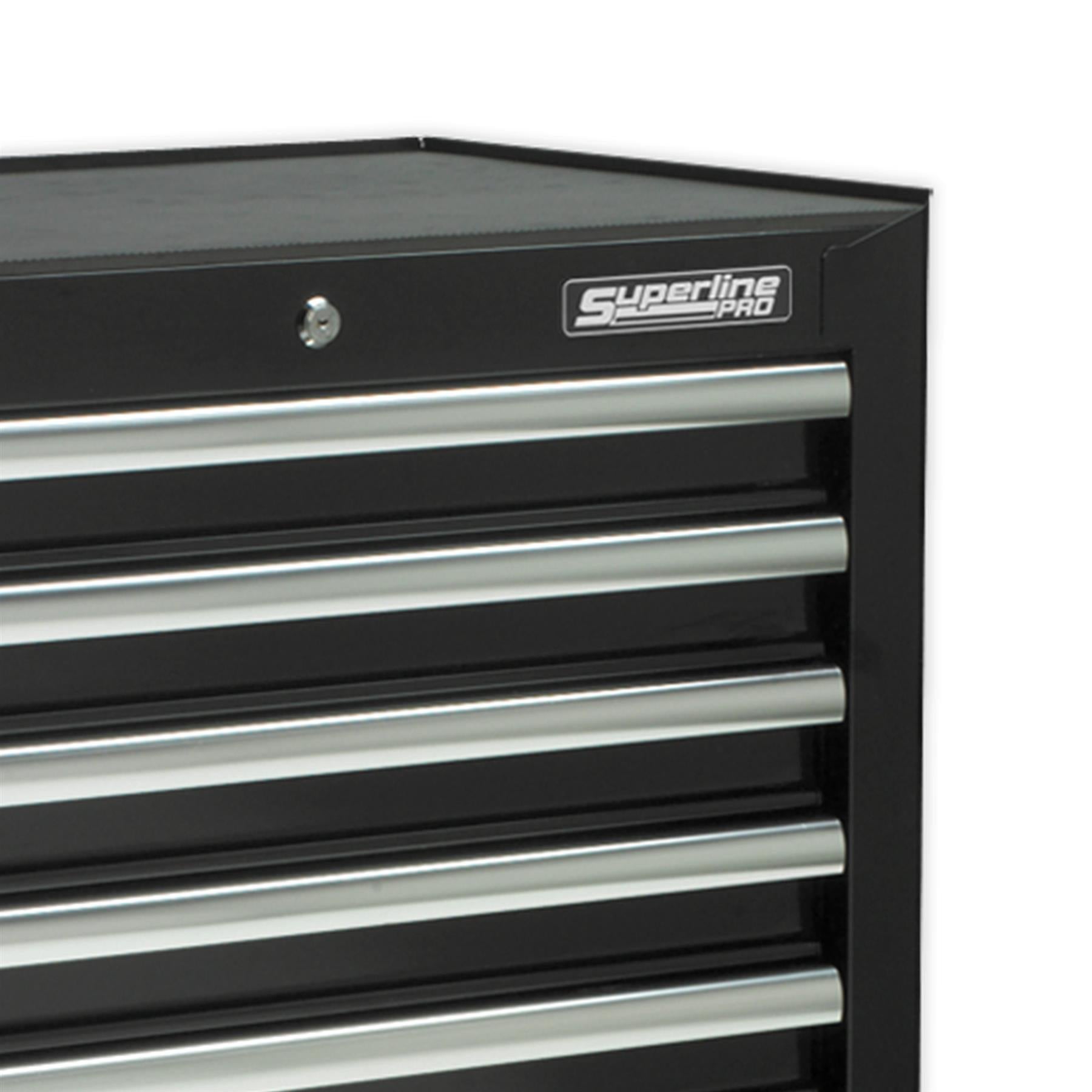 Sealey Rollcab 7 Drawer with Ball Bearing Slides - Black