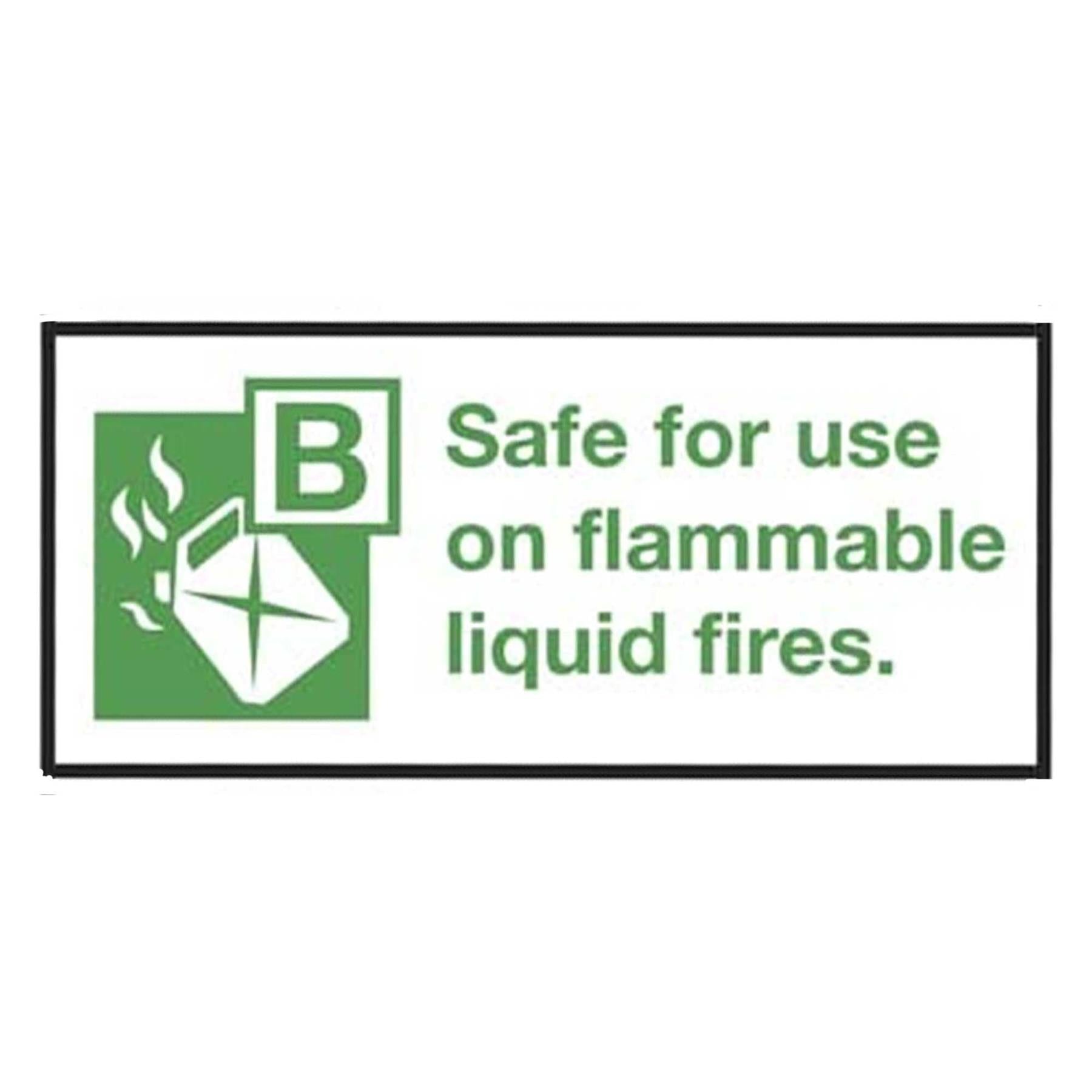 Sealey Safe Conditions Safety Sign - Powder Fire Extinguisher - Self-Adhesive Vinyl - Pack of 10