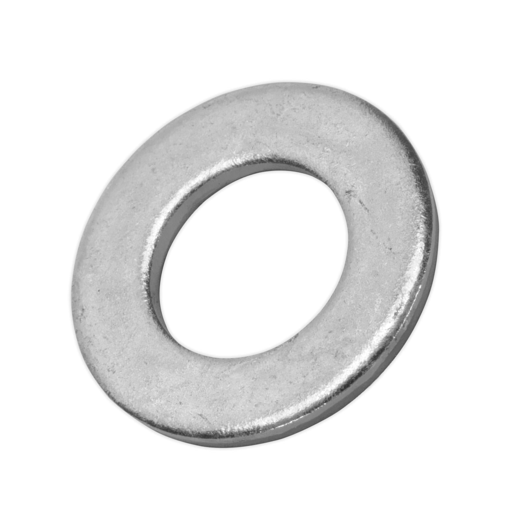 Sealey Flat Washer DIN 125 - M8 x 17mm Form A Zinc Pack of 100
