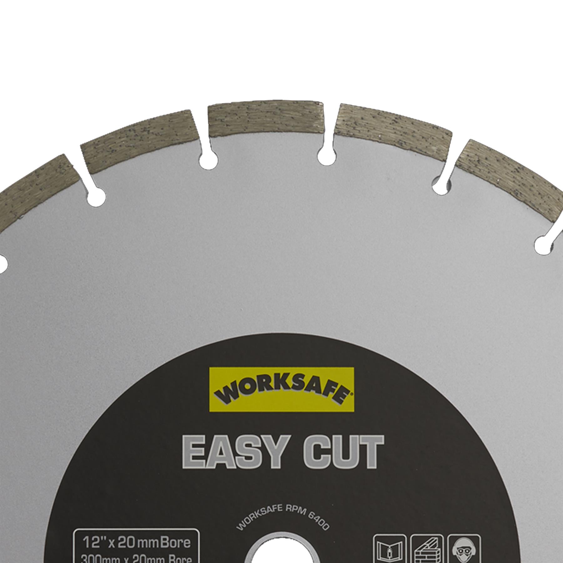 Silver Easy Cut Diamond Blade 300 x 20mm. Sealey