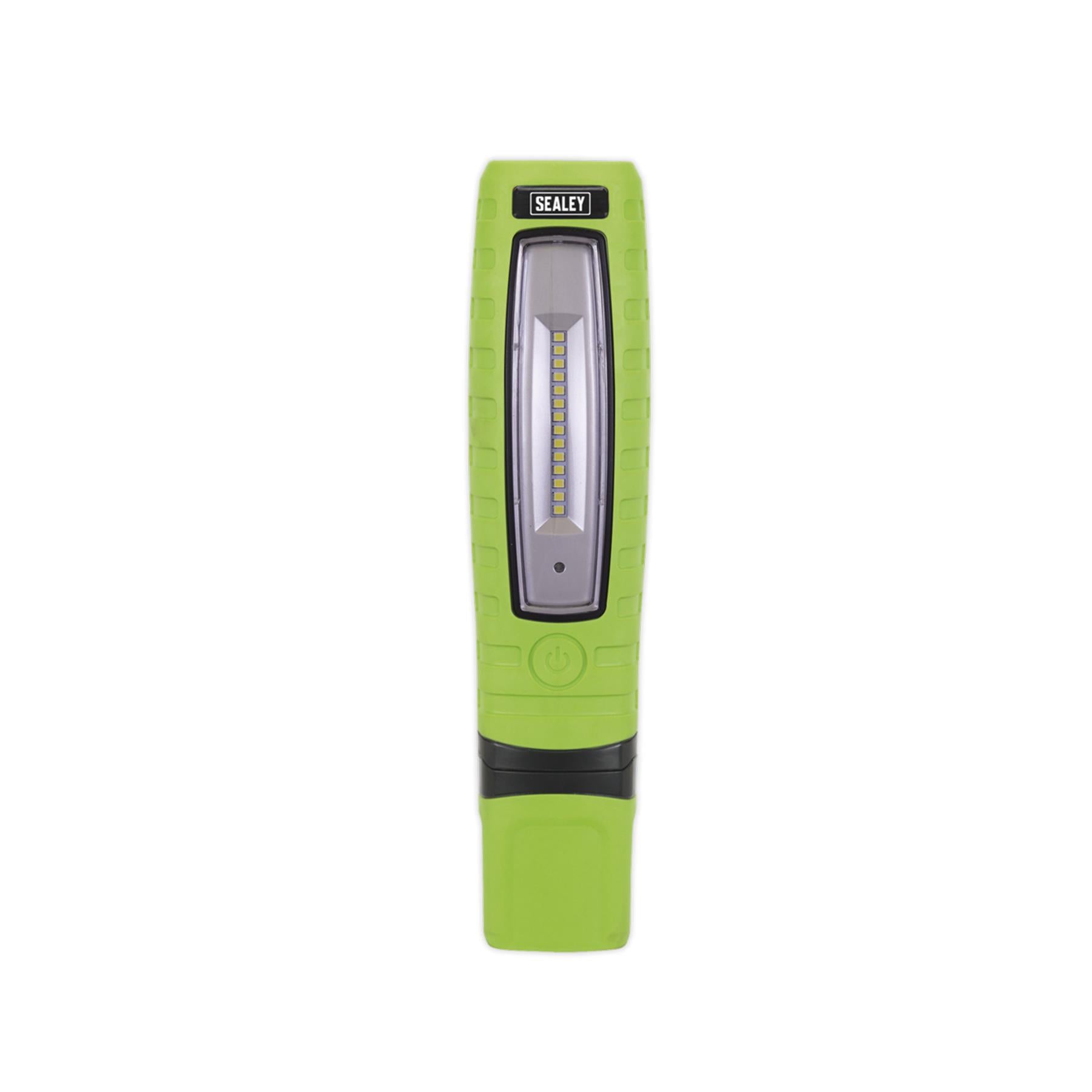 Sealey R/Charge 360 Insp Light 10 SMD LED & 3W LED Green Li-ion
