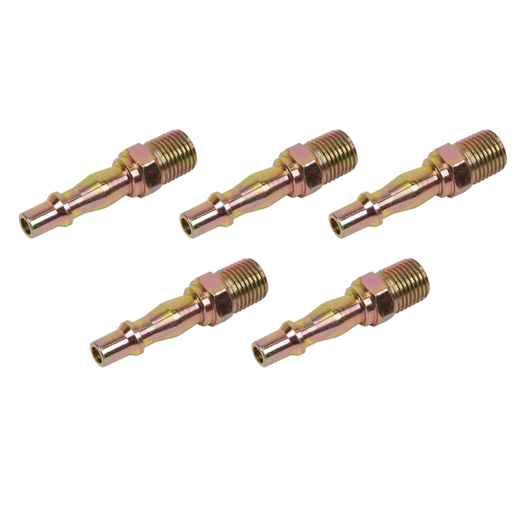 Sealey Screwed Male Adaptor Air Line Connector Quick Coupling 1/4"BSPT 5pcs