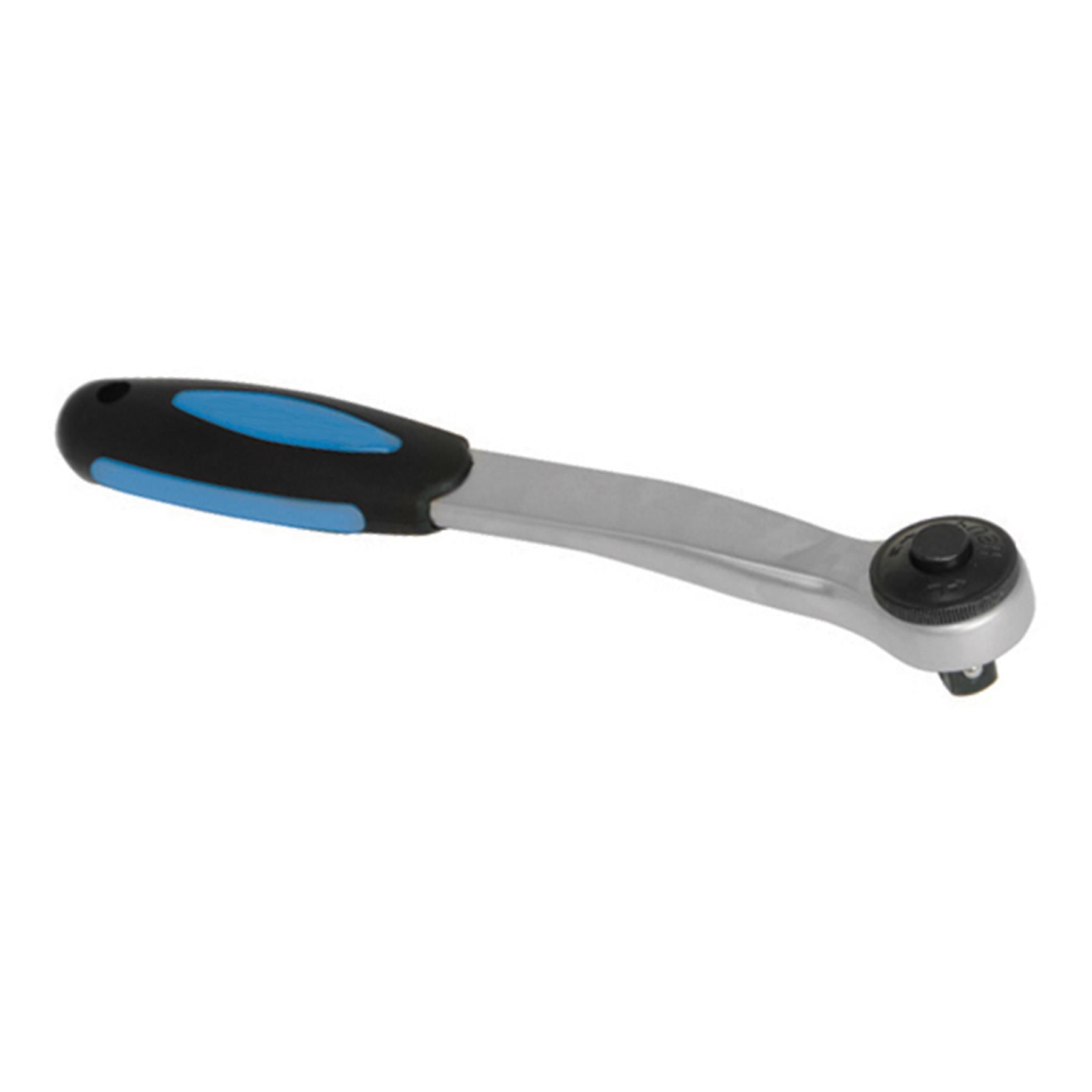 Heavy Duty Ratchet Handle 1/2" 250mm Chrome Vanadium Steel W/ Soft-Grip Handle