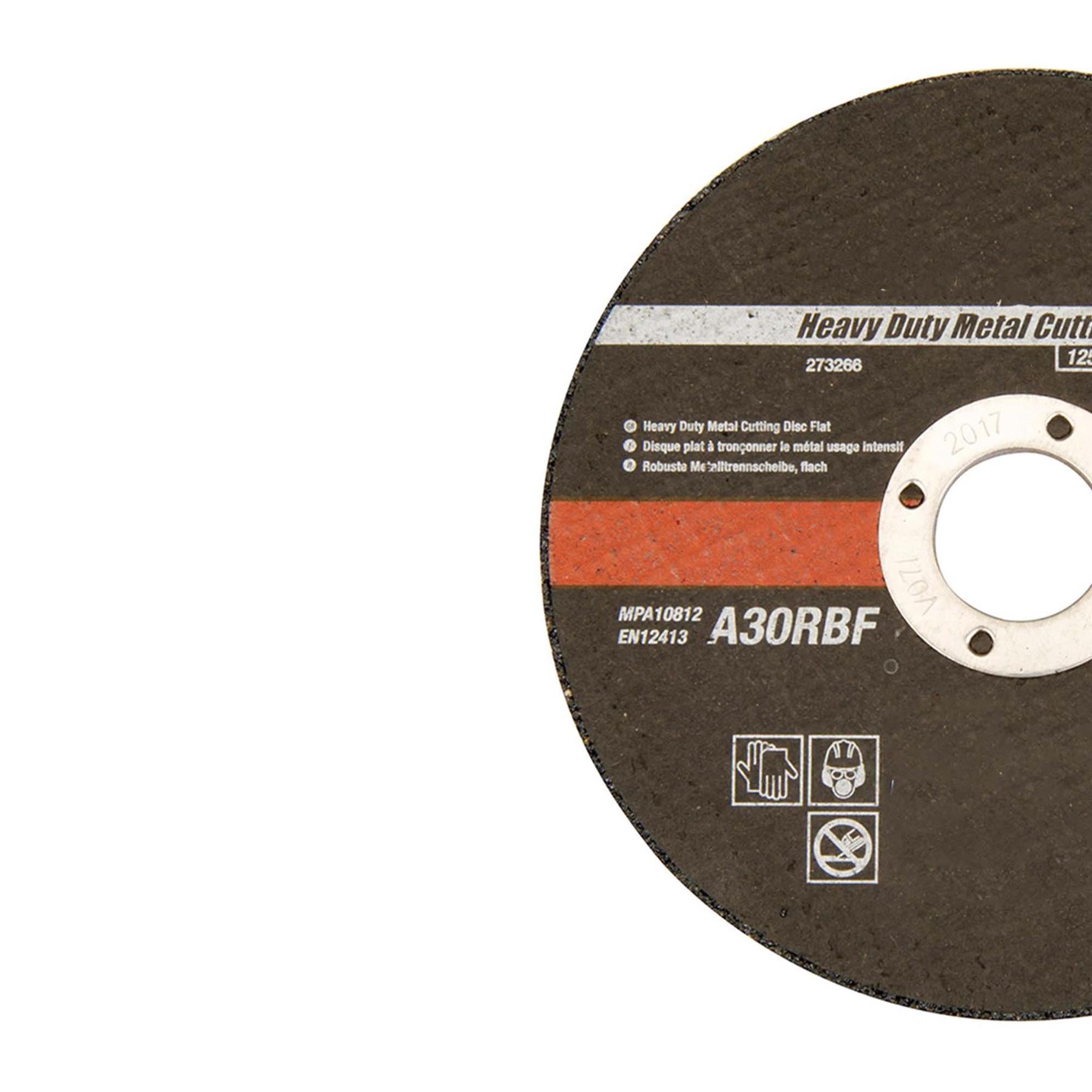 125 X 3 X 22.23mm Sanding Sheet Discs-Hole Punch Aluminium Oxide Hook Loop