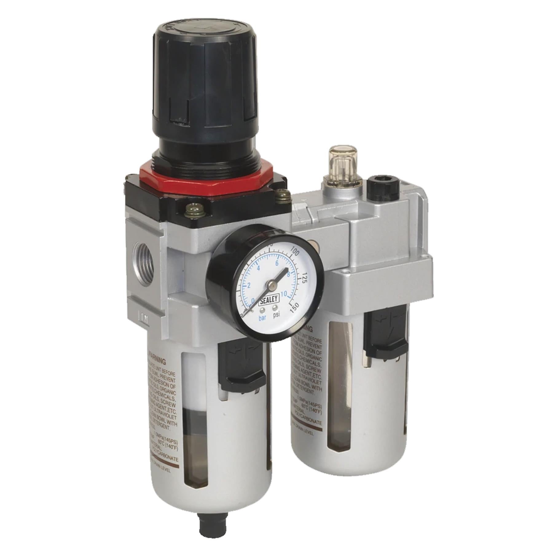 Sealey Air Filter/Regulator/Lubricator - High Flow
